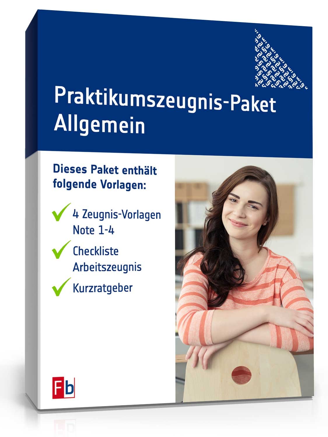 Praktikumszeugnis-Paket Allgemein Note Eins bis Vier Excel