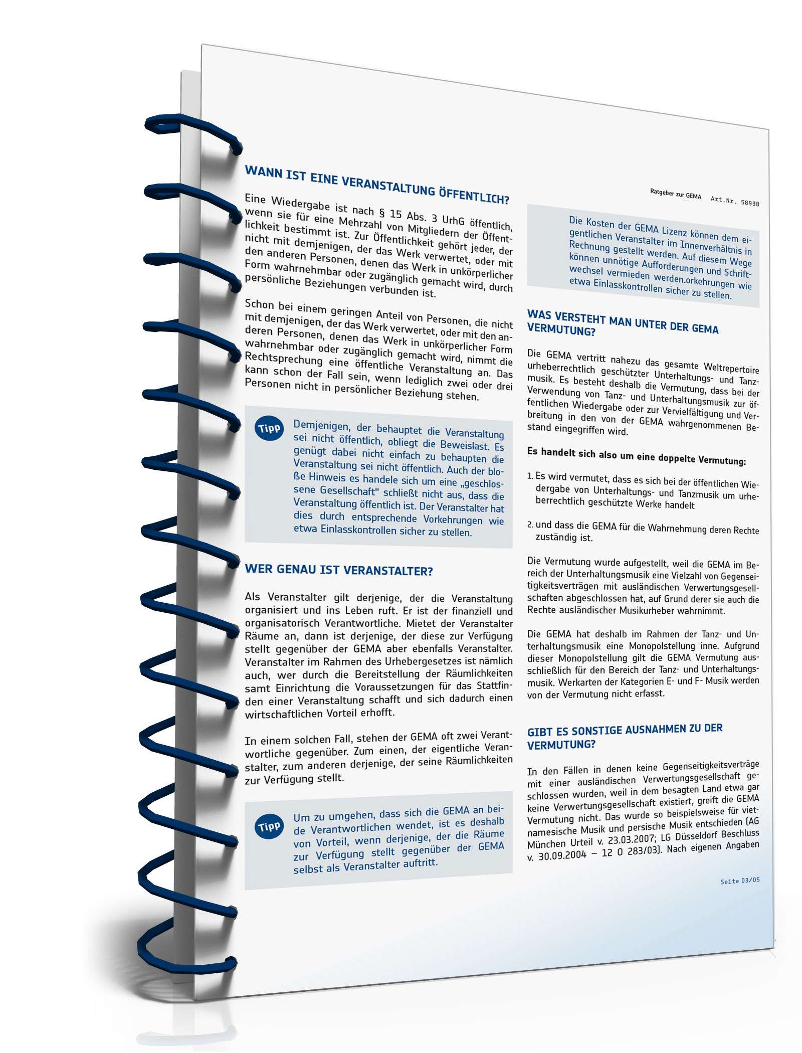 Ratgeber zur GEMA PDF. Seite: 3