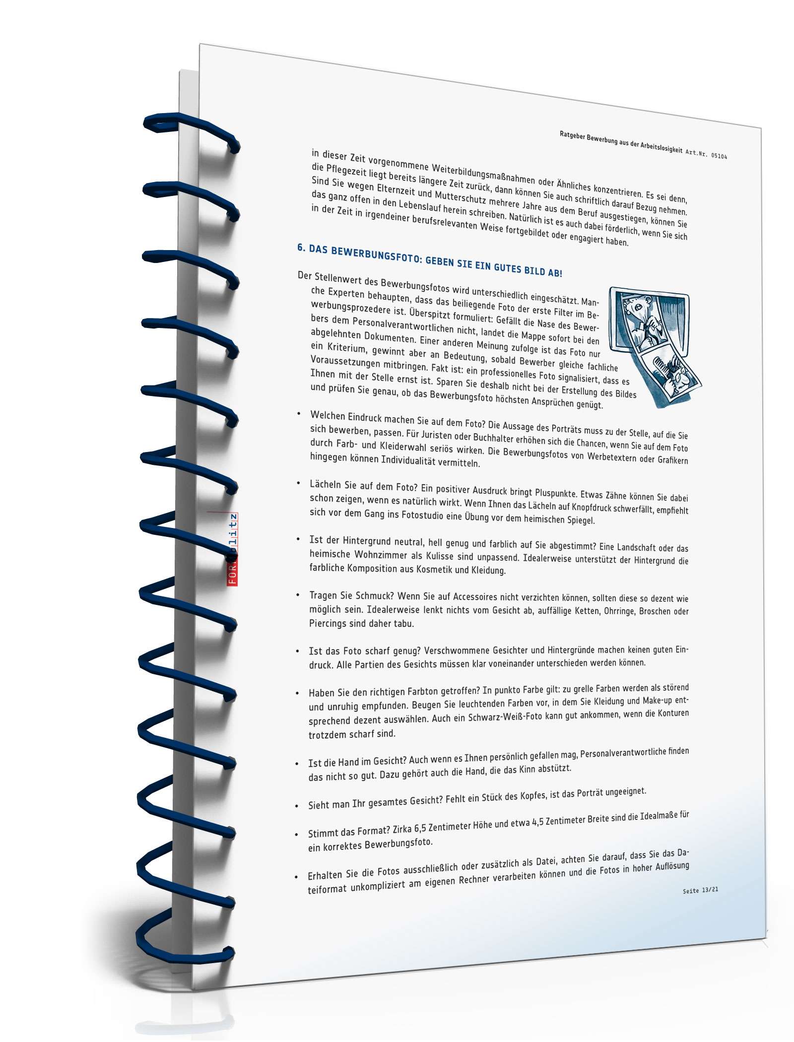 FORMBLITZ Ratgeber: "Bewerbung aus der Arbeitslosigkeit" PDF. Seite: 14