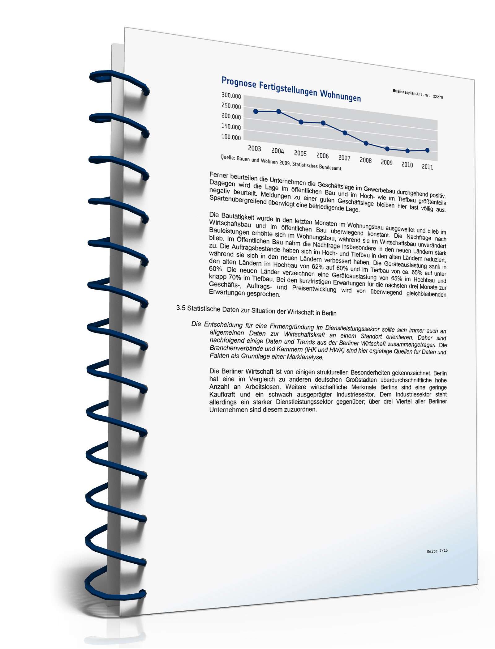 Businessplan Bauunternehmen Excel. Seite: 11