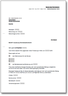 Ausübung Vermieterpfandrecht Word