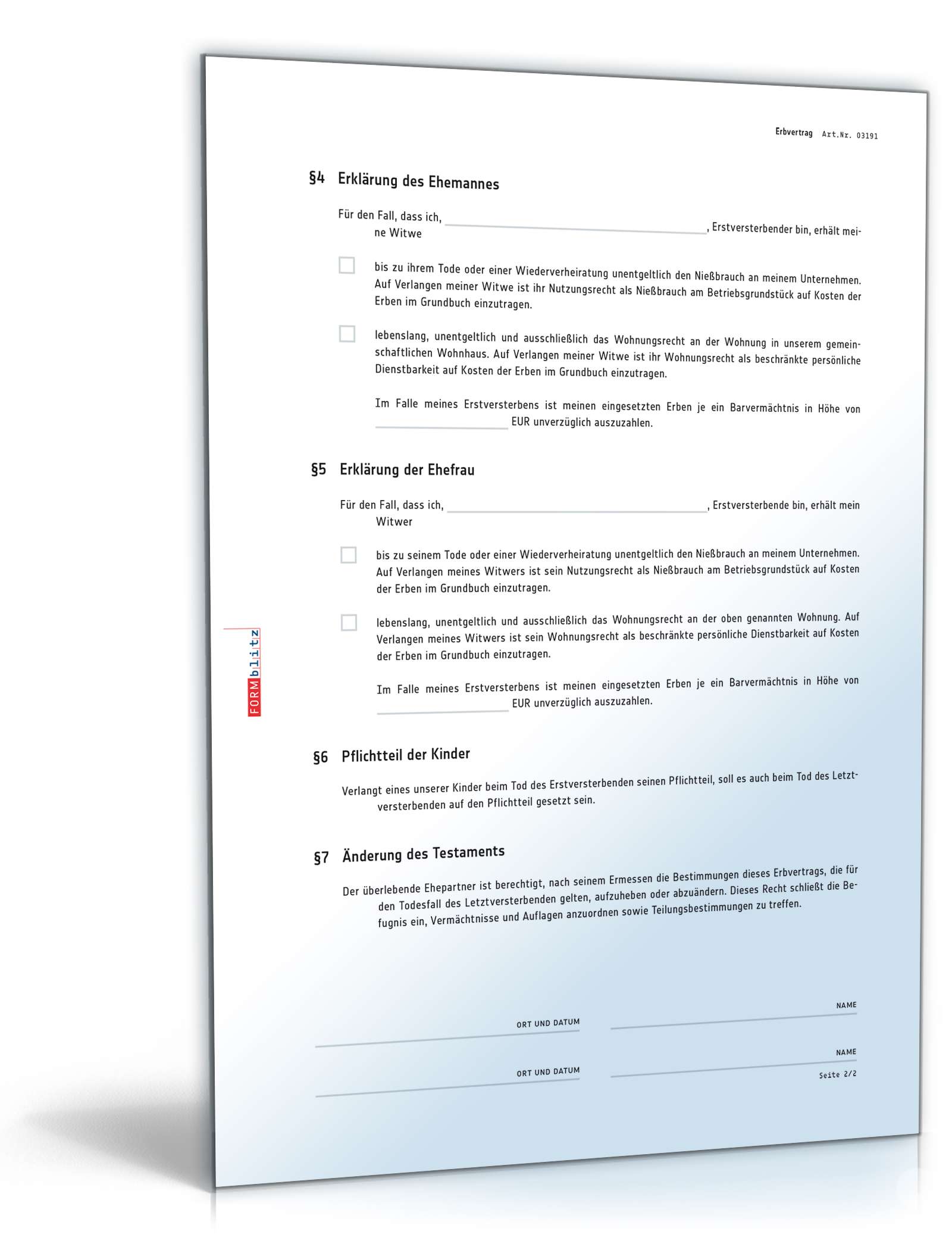 Gemeinschaftliches Testament Wiederverheiratungsklausel PDF. Seite: 2