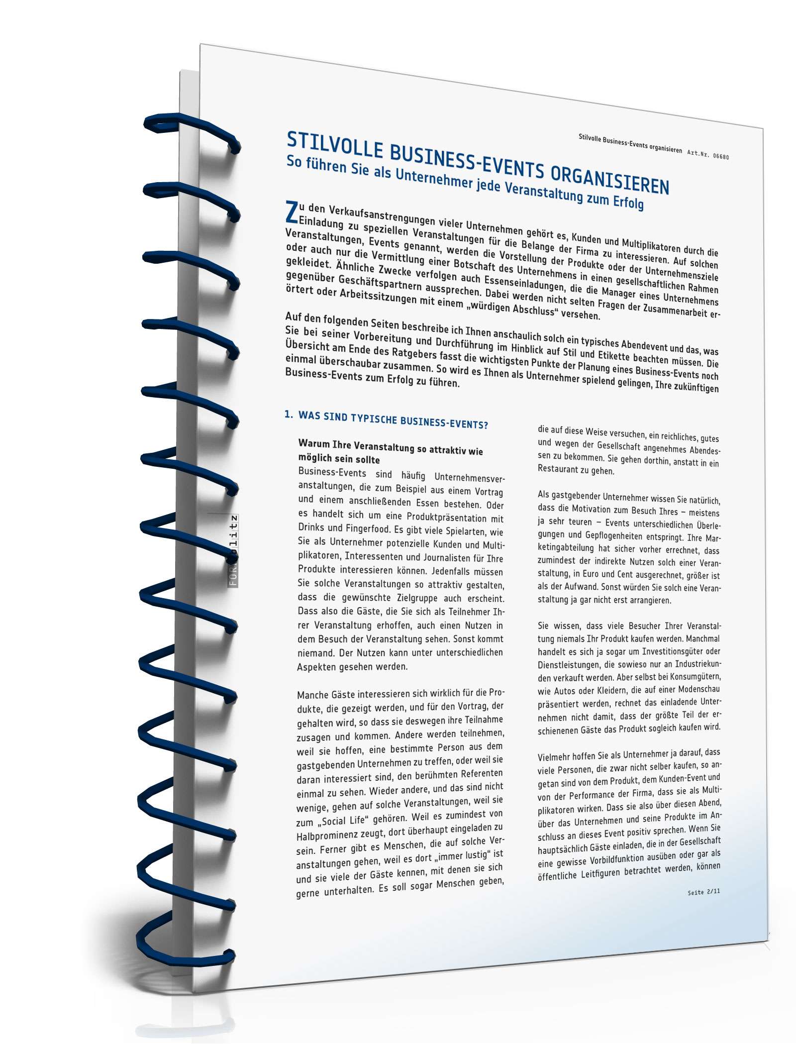 Ratgeber Organisation Business-Event  PDF. Seite: 3