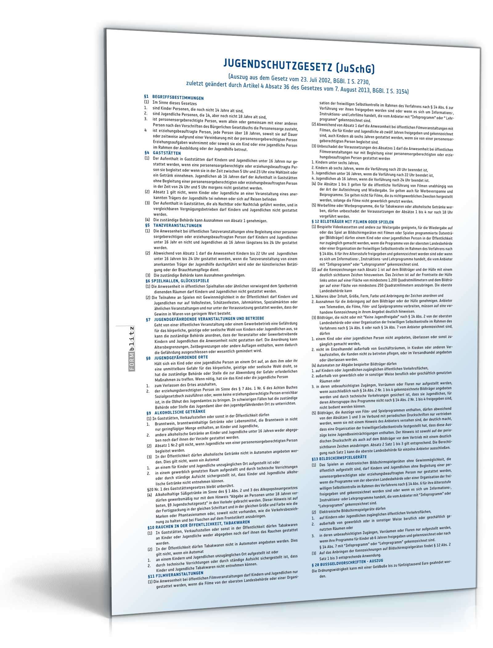 Jugendschutzgesetz PDF