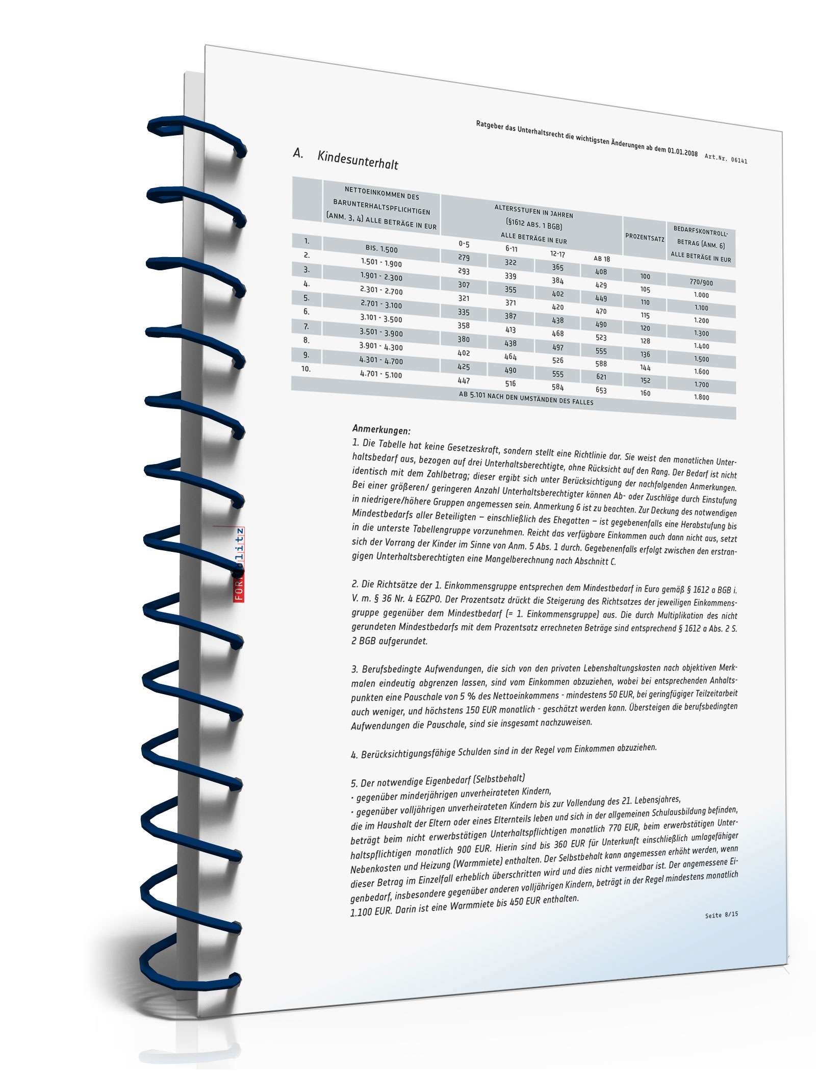 Ratgeber Unterhaltsrecht PDF. Seite: 9
