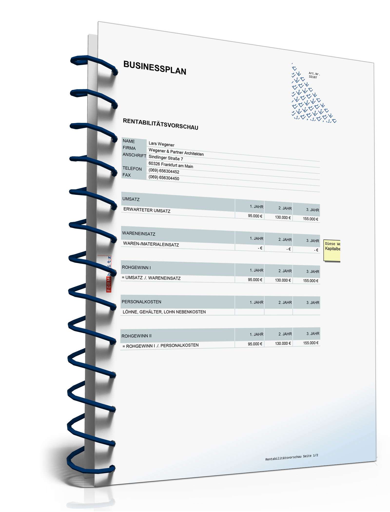 Businessplan Architekturbüro Excel. Seite: 23