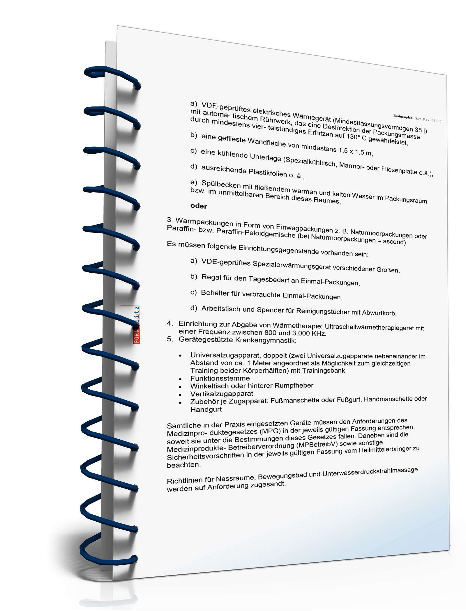 Businessplan Physiotherapie Excel. Seite: 18