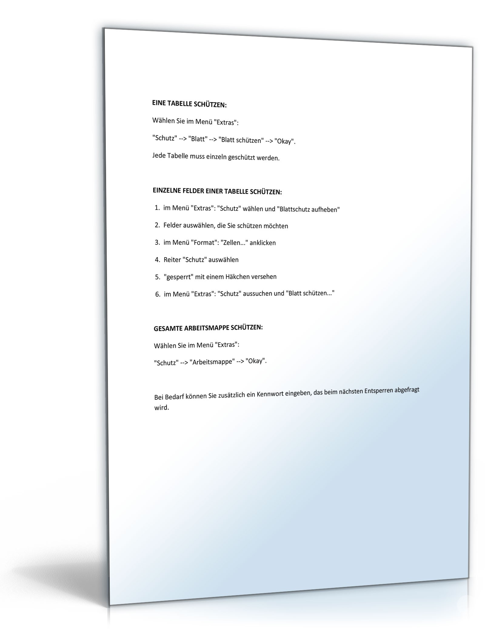 Zielvereinbarung Excel. Seite: 3