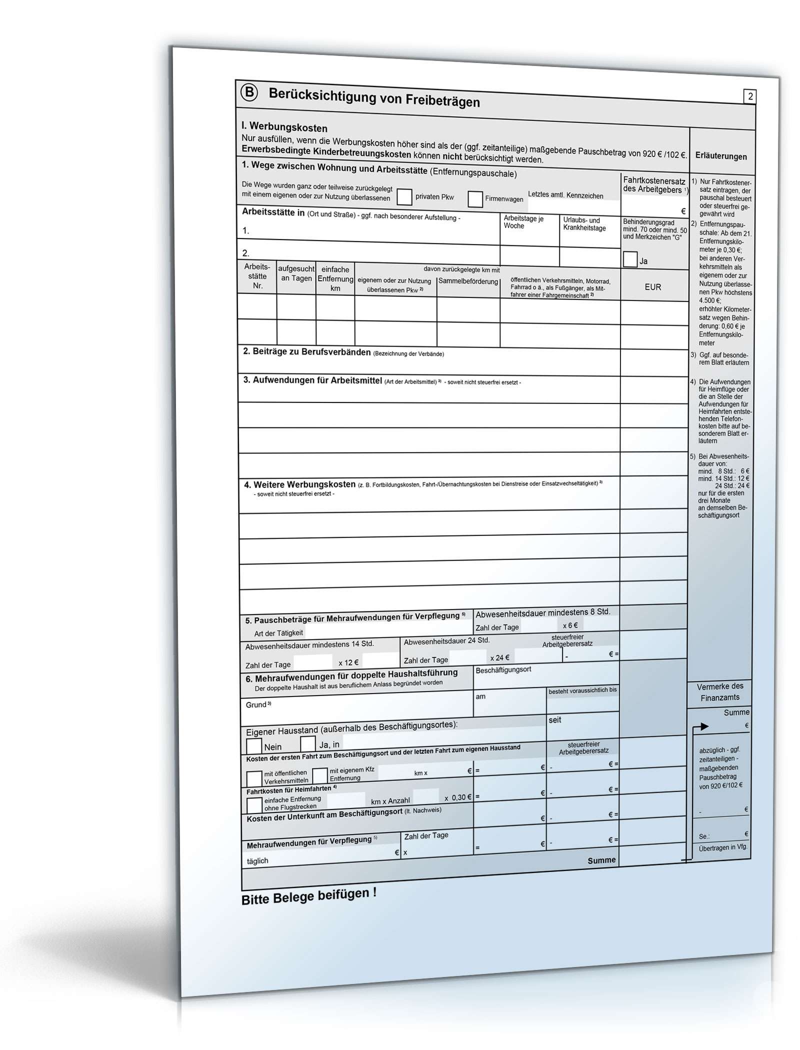 Bescheinigung für beschränkt einkommensteuerpflichtige Arbeitnehmer PDF. Seite: 2