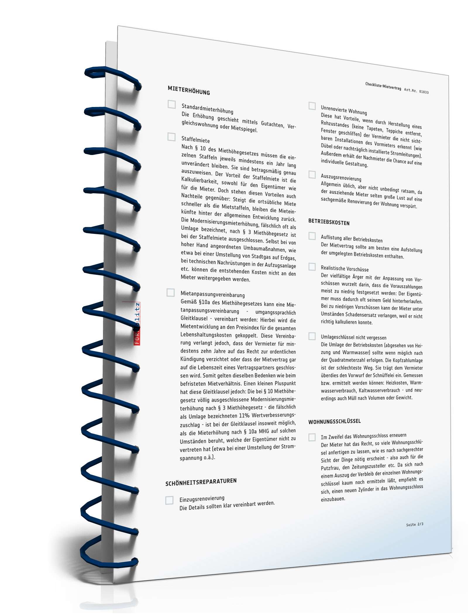 Checkliste für den Vermieter PDF. Seite: 2