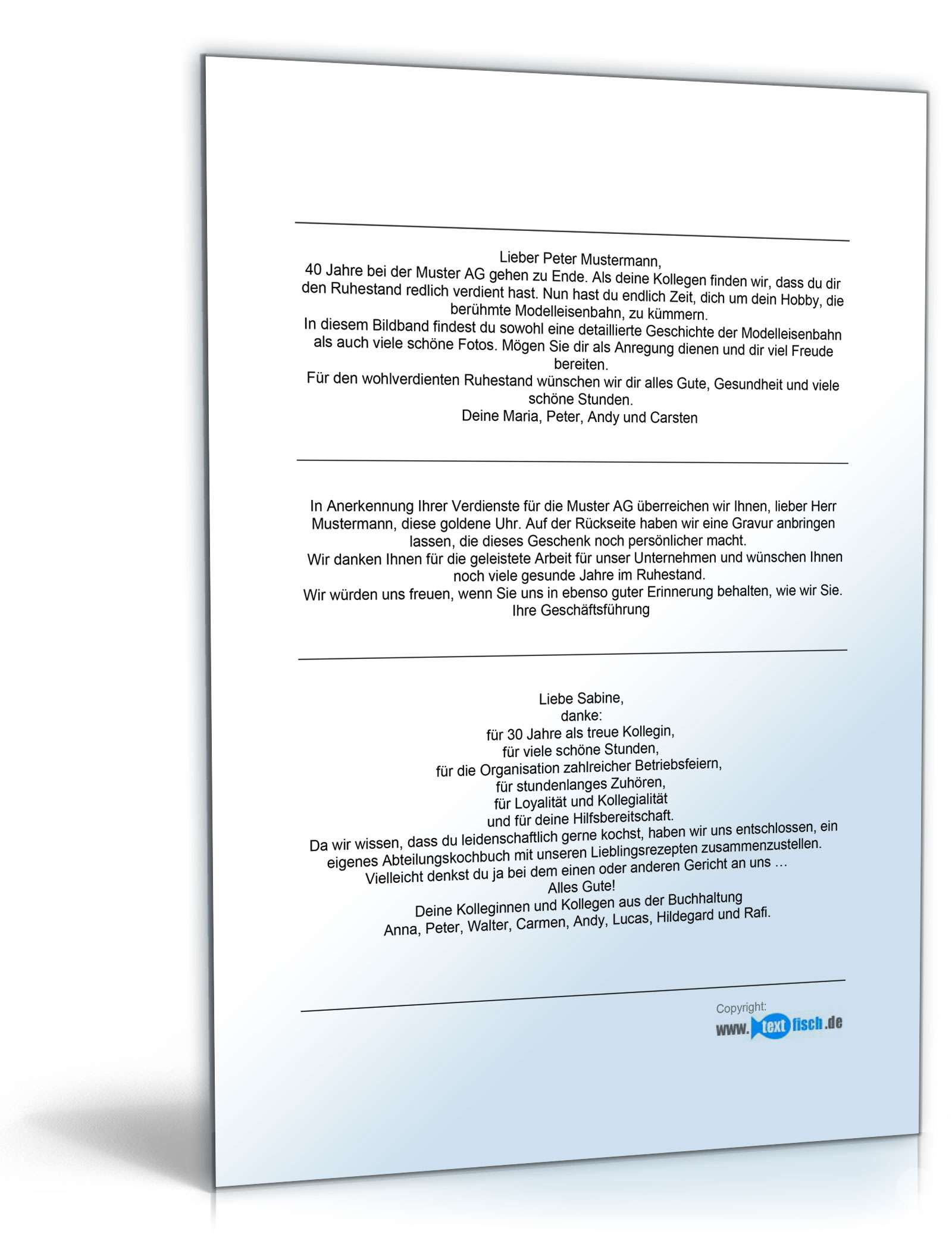 Widmungen für langjährige Mitarbeiter PDF. Seite: 4