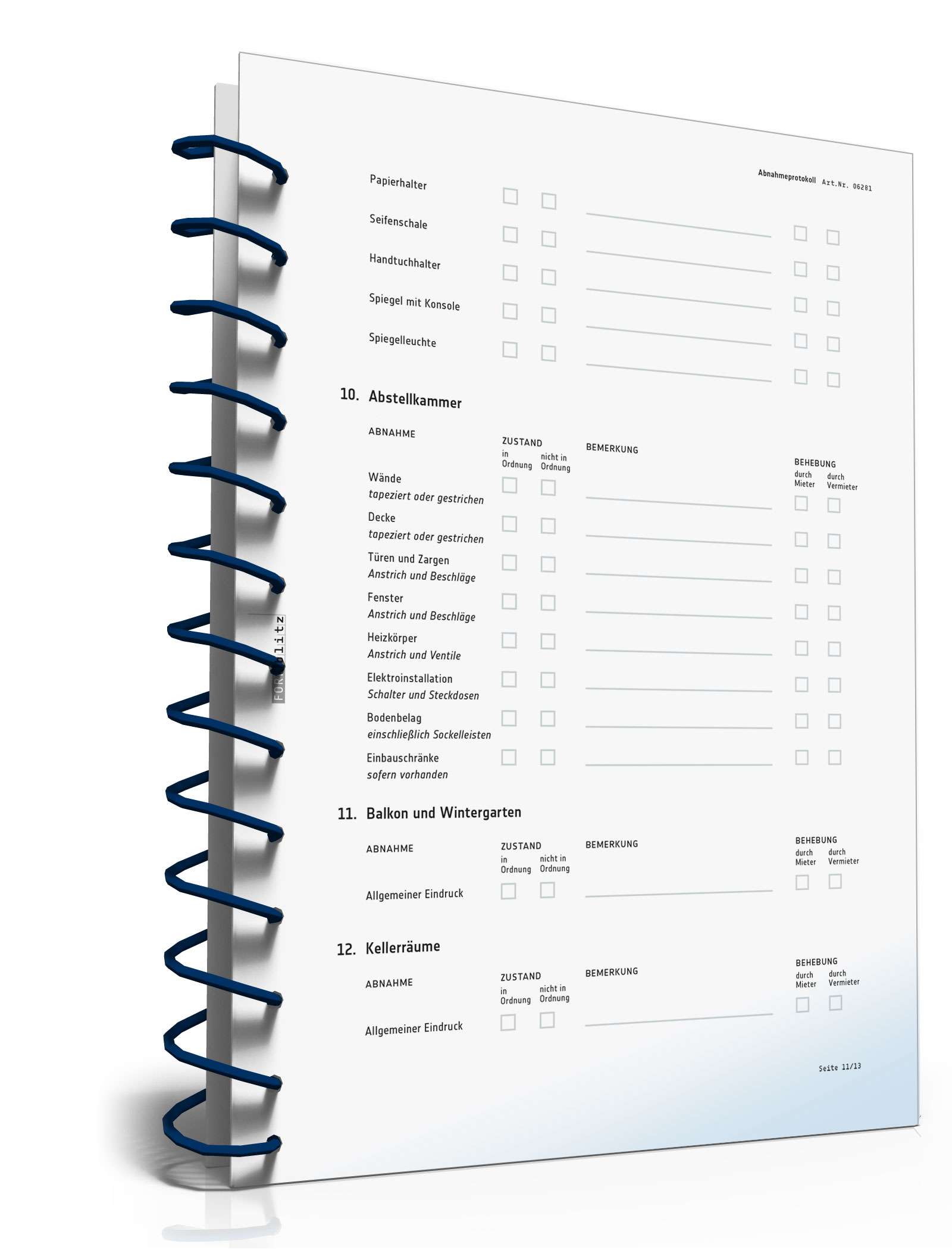 Ratgeber Mietrecht Wohnungsübergabe PDF. Seite: 12