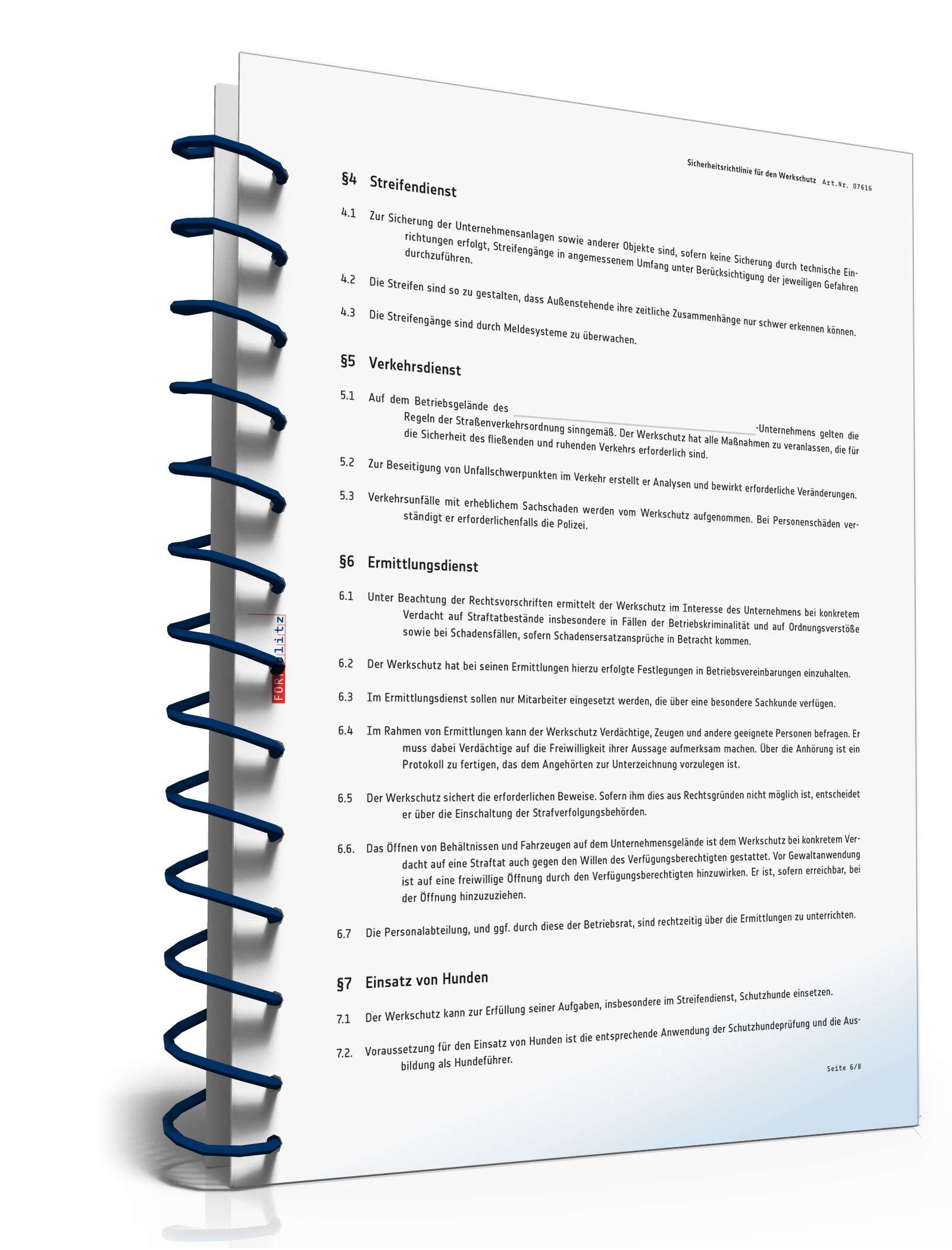 Richtlinie Werkschutz PDF. Seite: 7