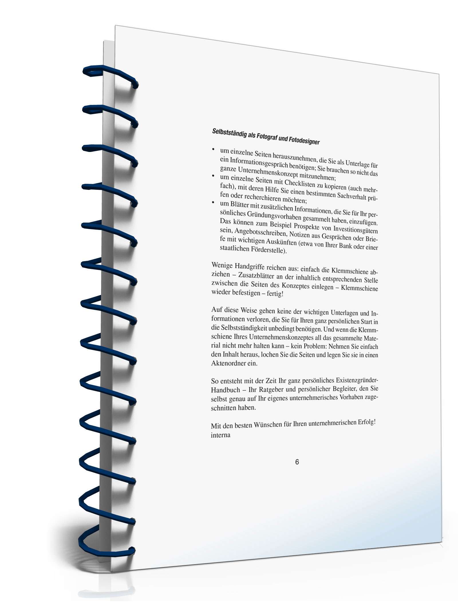 Selbstständig als Fotograf und Fotodesigner PDF. Seite: 6
