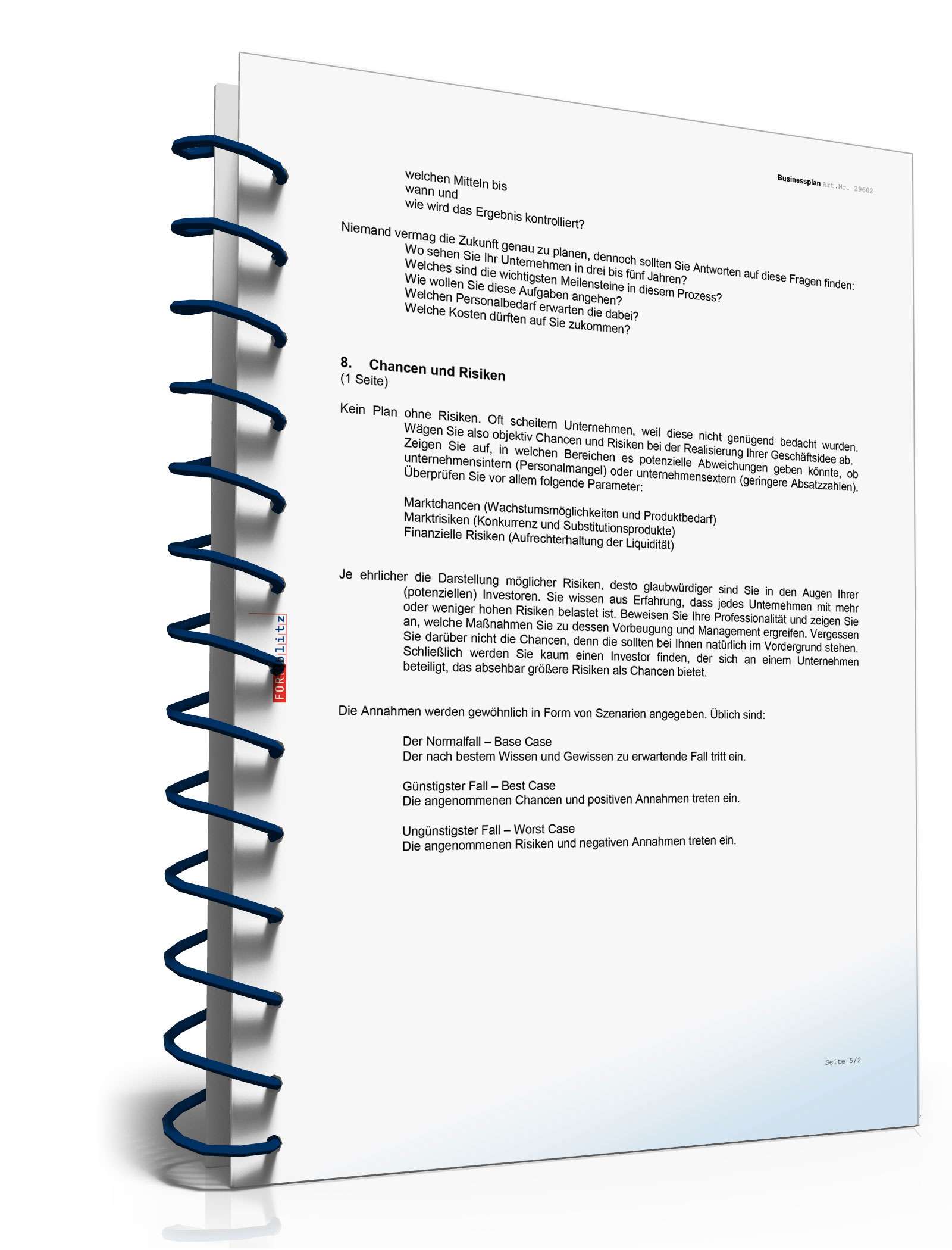 Businessplan Handwerk Excel. Seite: 12
