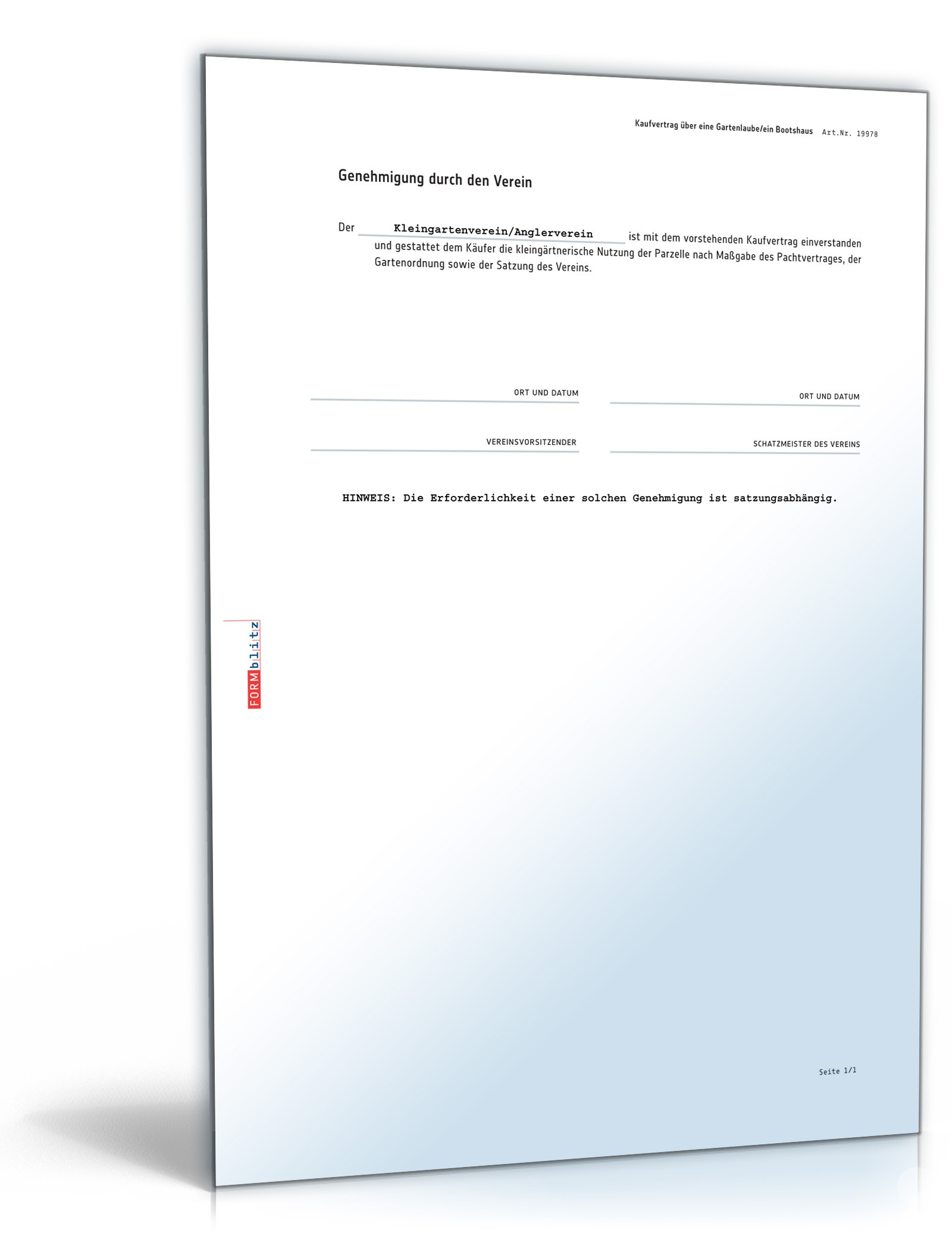 Kaufvertrag Garten PDF. Seite: 5