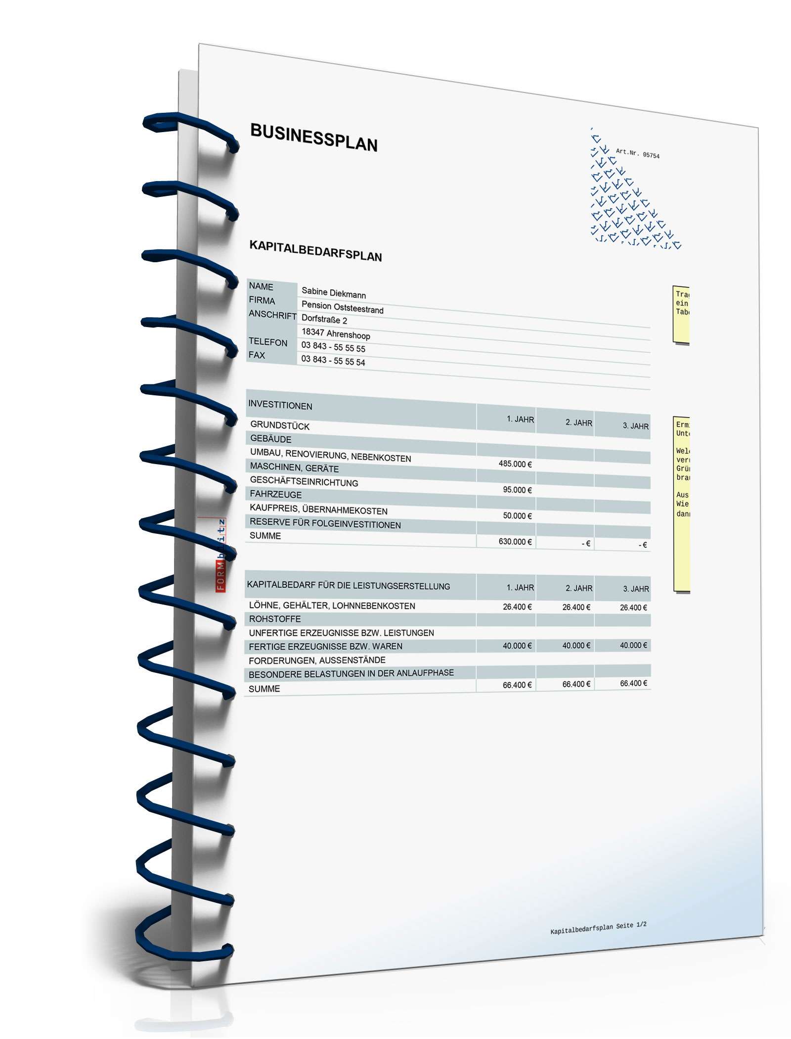 Businessplan Hotel Excel. Seite: 8