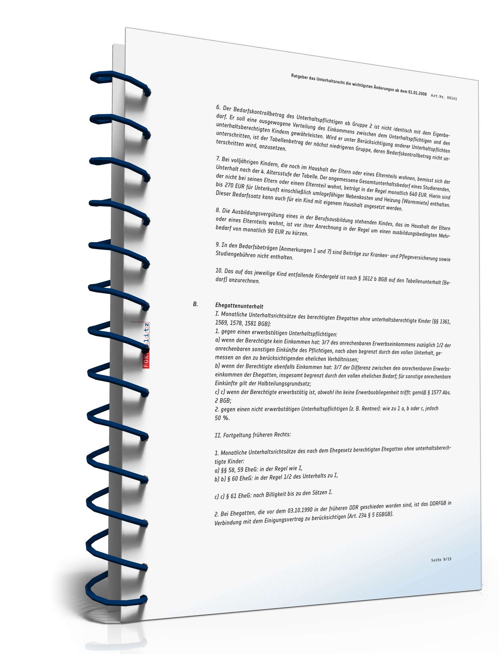 Ratgeber Unterhaltsrecht PDF. Seite: 10