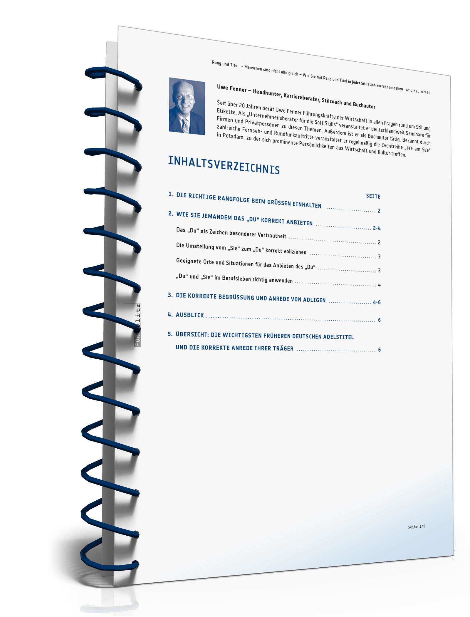 Wie Sie mit Rang und Titel in jeder Situation korrekt umgehen PDF. Seite: 2