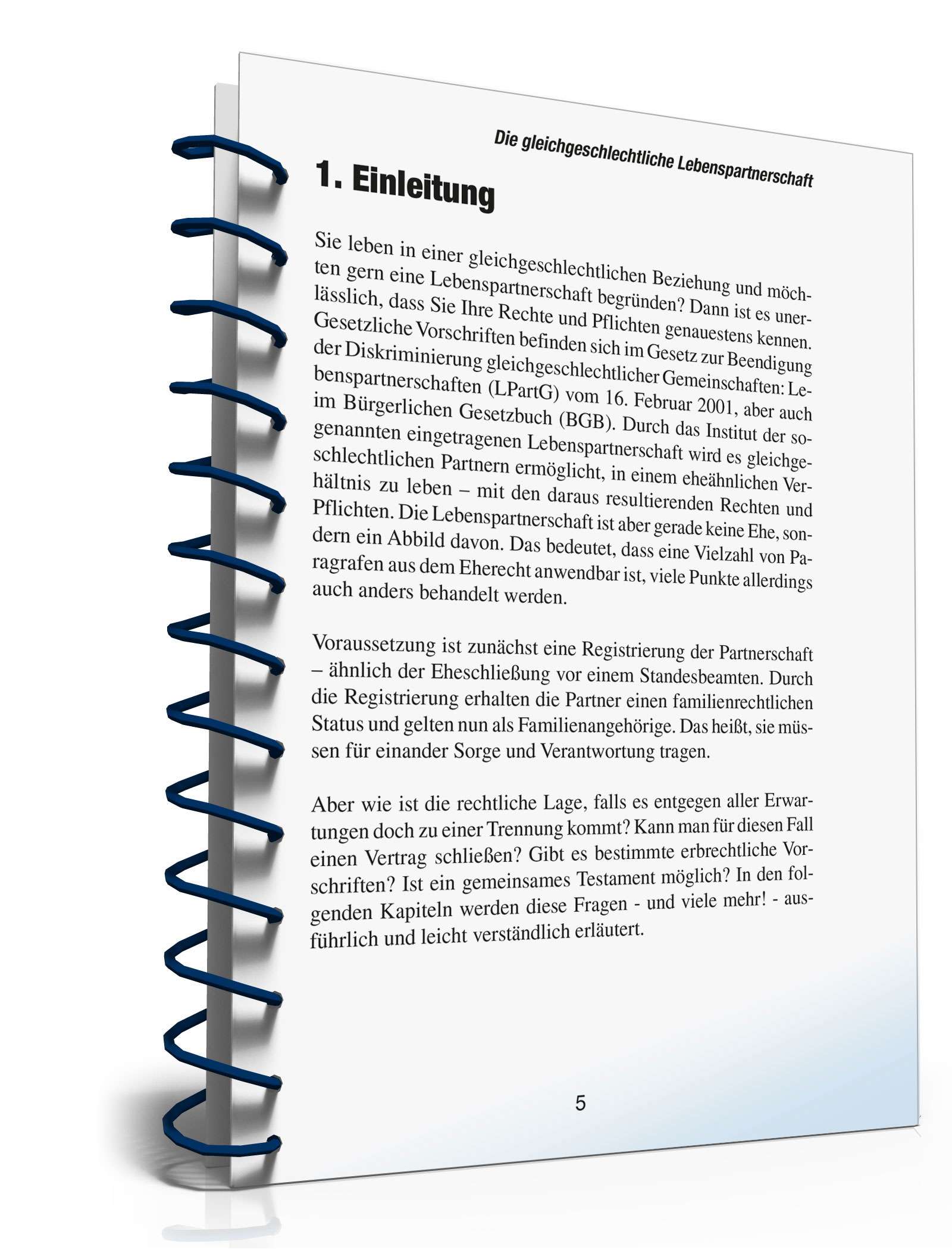 Ratgeber gleichgeschlechtliche Lebenspartnerschaft PDF. Seite: 5