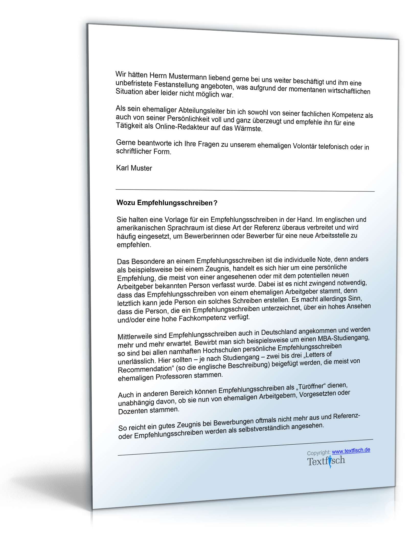 Empfehlung eines Volontärs Word. Seite: 2