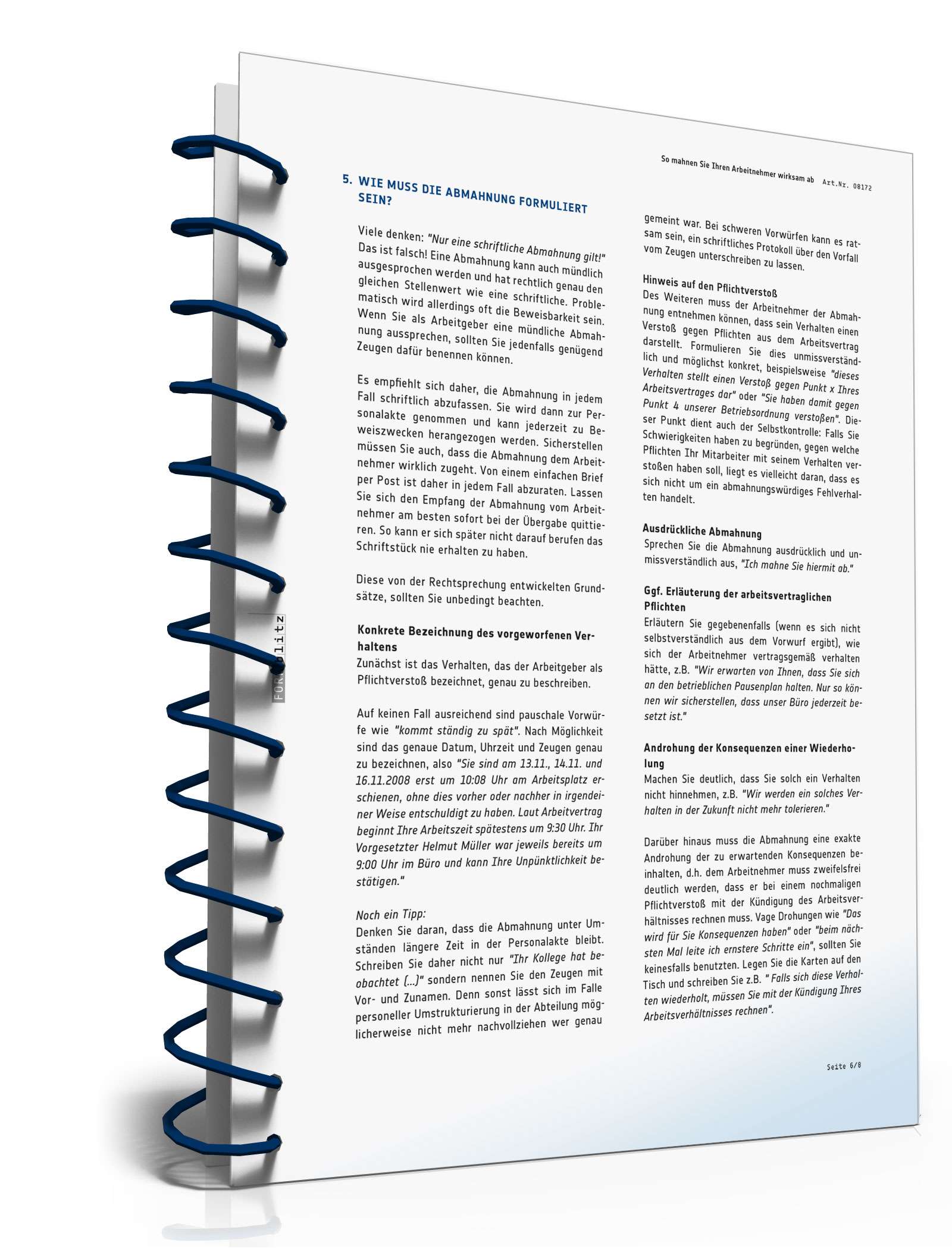 Was Sie bei einer Abmahnung beachten müssen PDF. Seite: 6