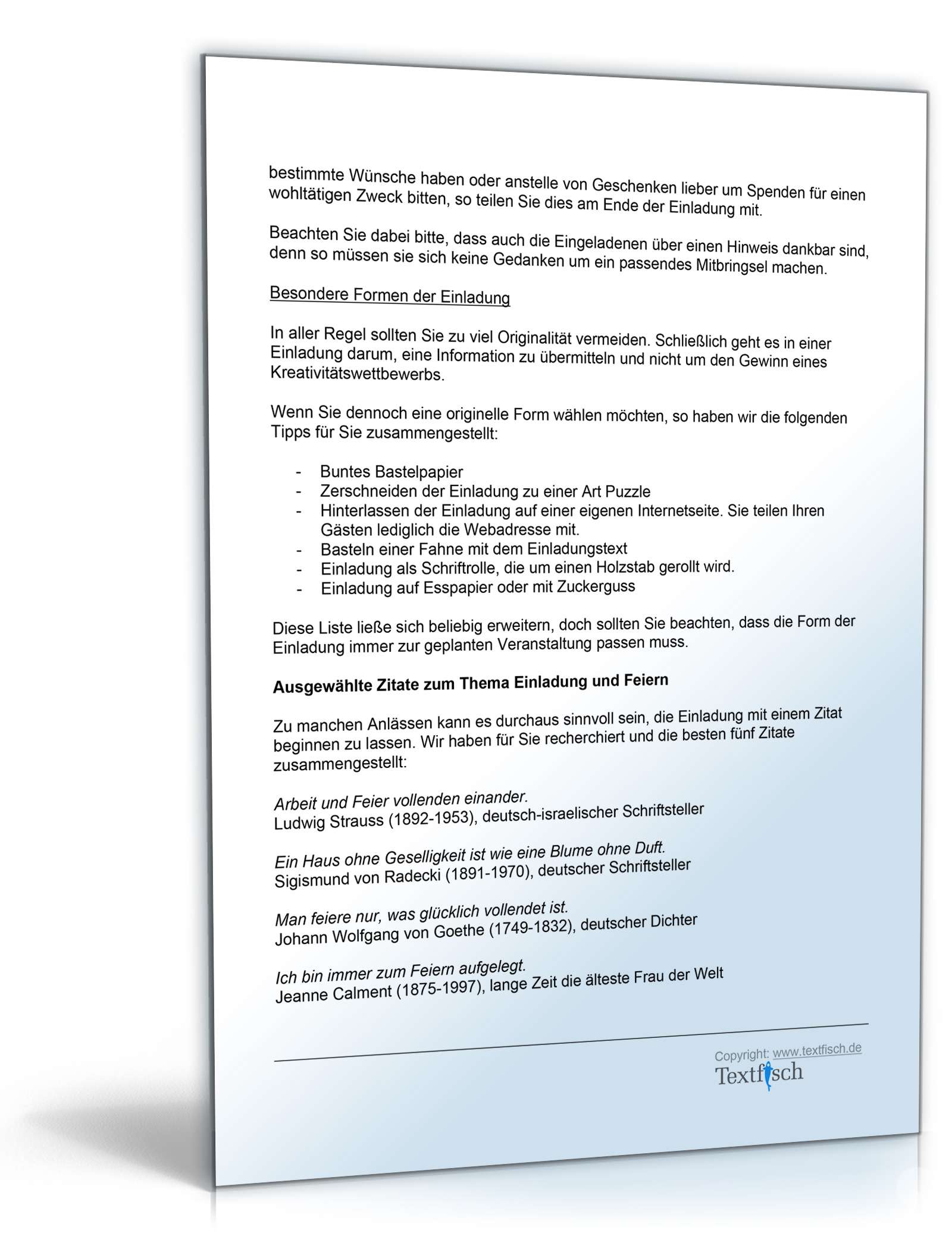 Einladung Geburtstag Geschäftspartner Word. Seite: 5