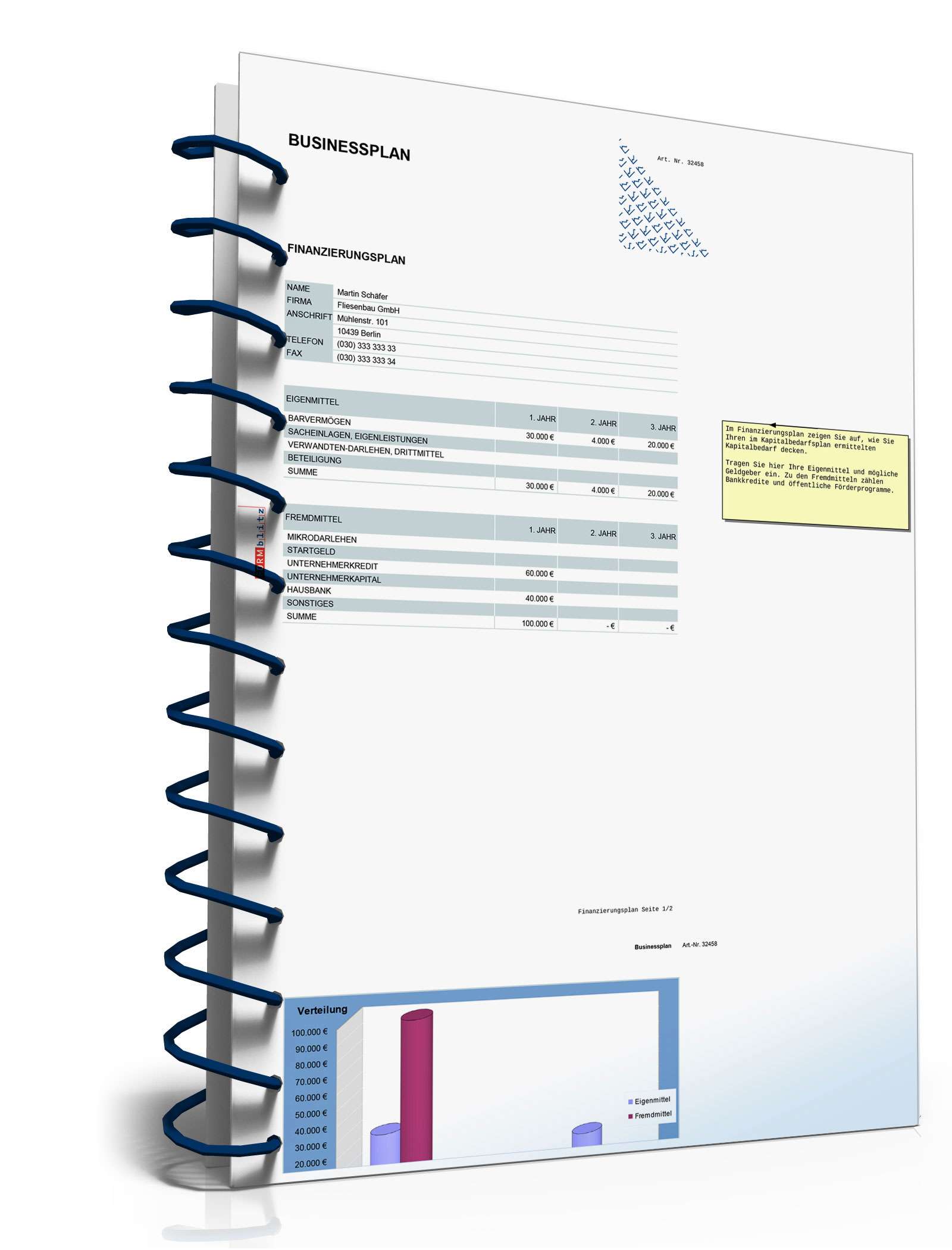 Businessplan Fliesenleger Excel. Seite: 19