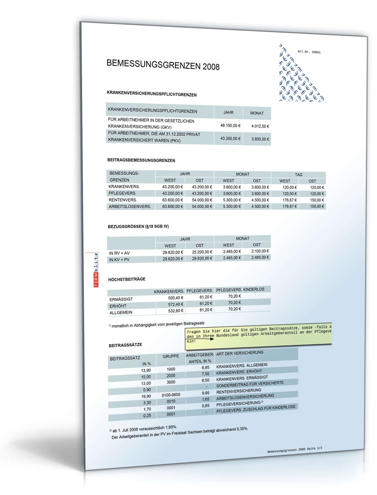 Diverse Pauschalsätze 2010/2013 Excel. Seite: 13