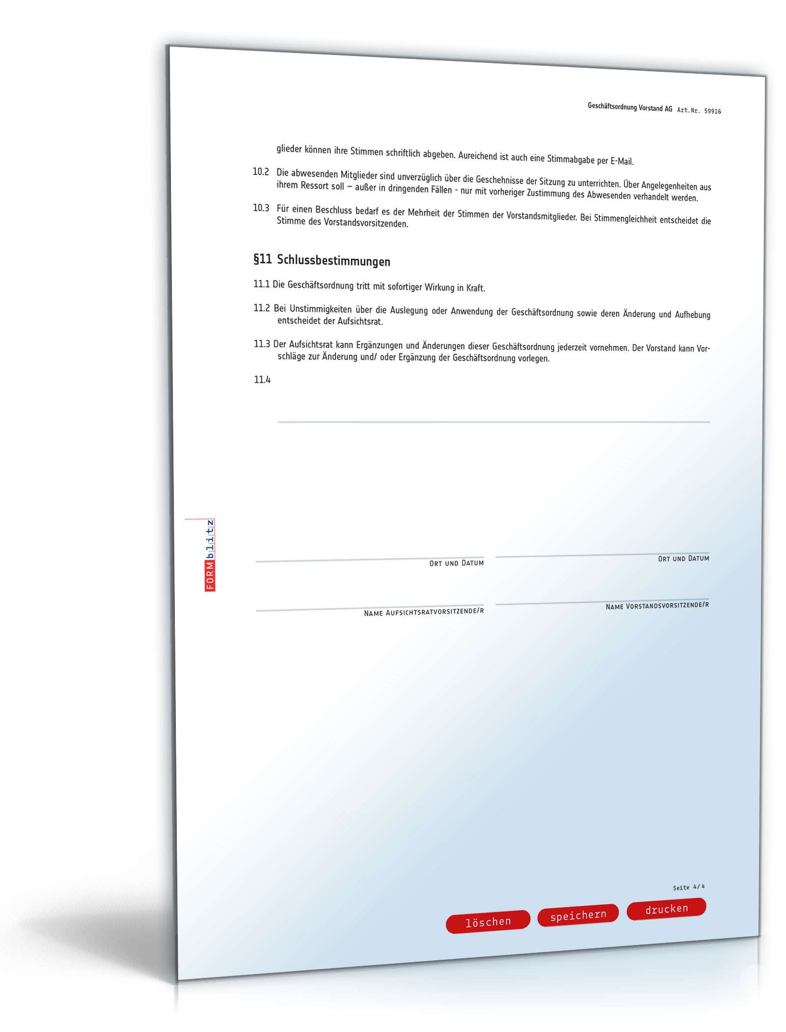 Alles zur Geschäftsordnung AG PDF. Seite: 10