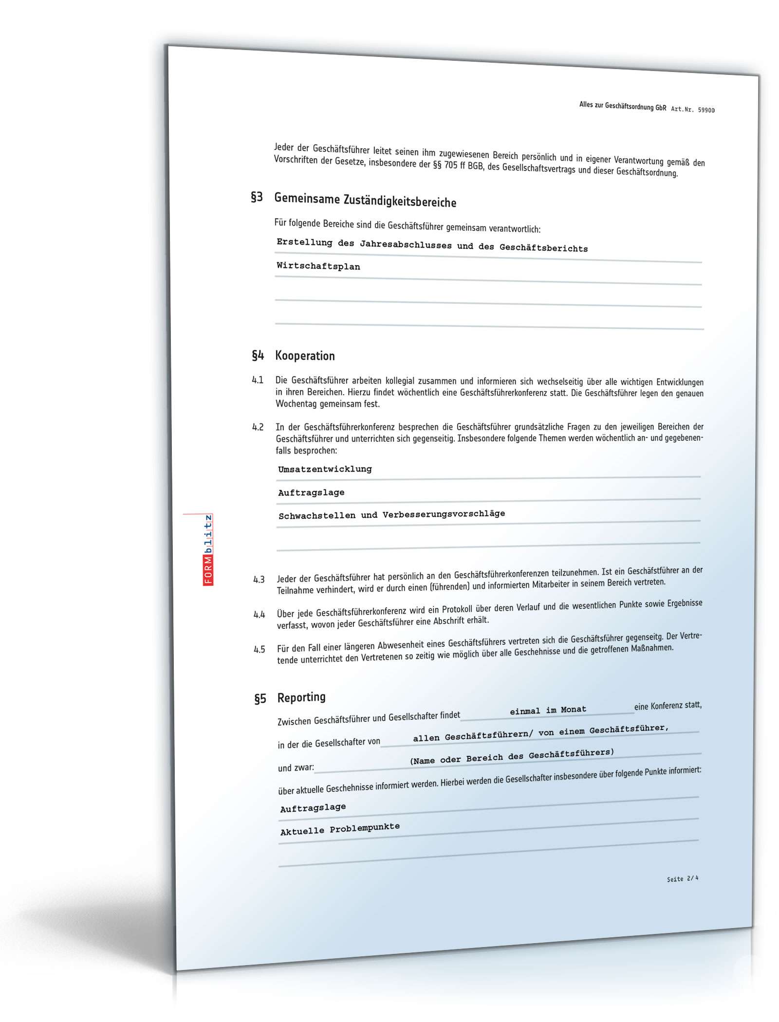 Geschäftsordnung GbR PDF. Seite: 2