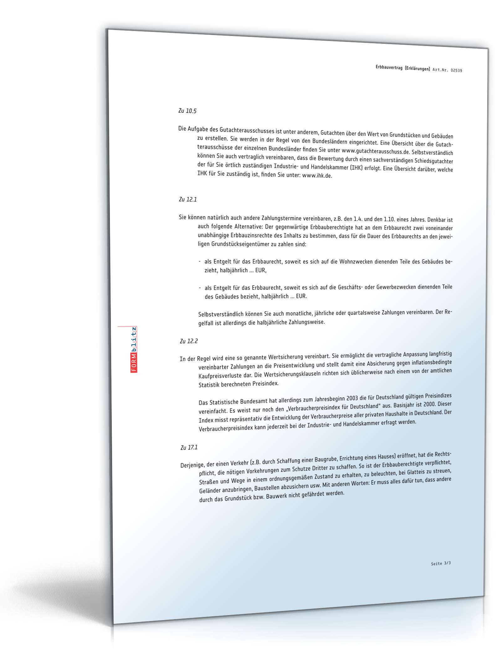 Erbbauvertrag PDF. Seite: 10