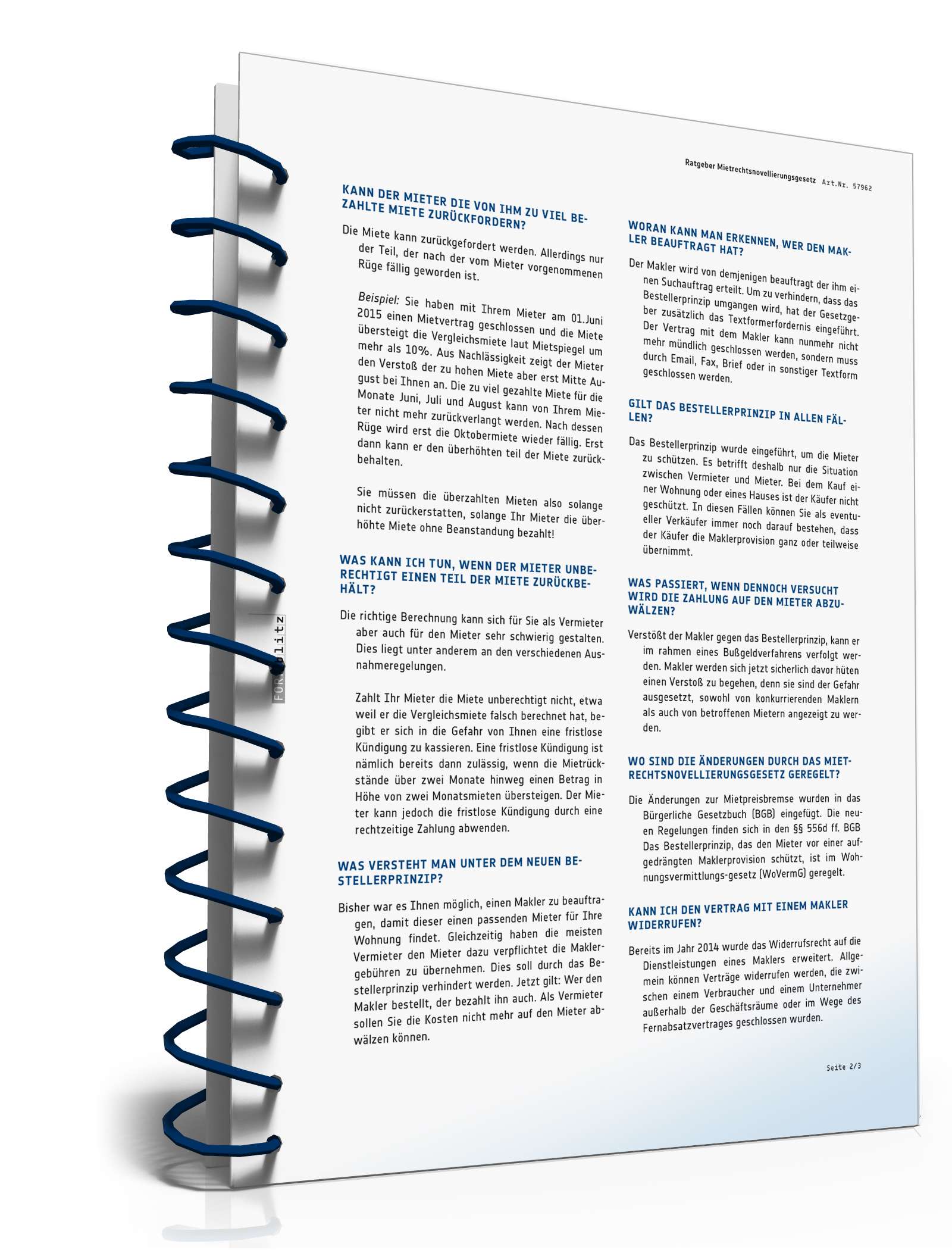 Ratgeber Mietrechtsnovellierungsgesetz für Vermieter  PDF. Seite: 3