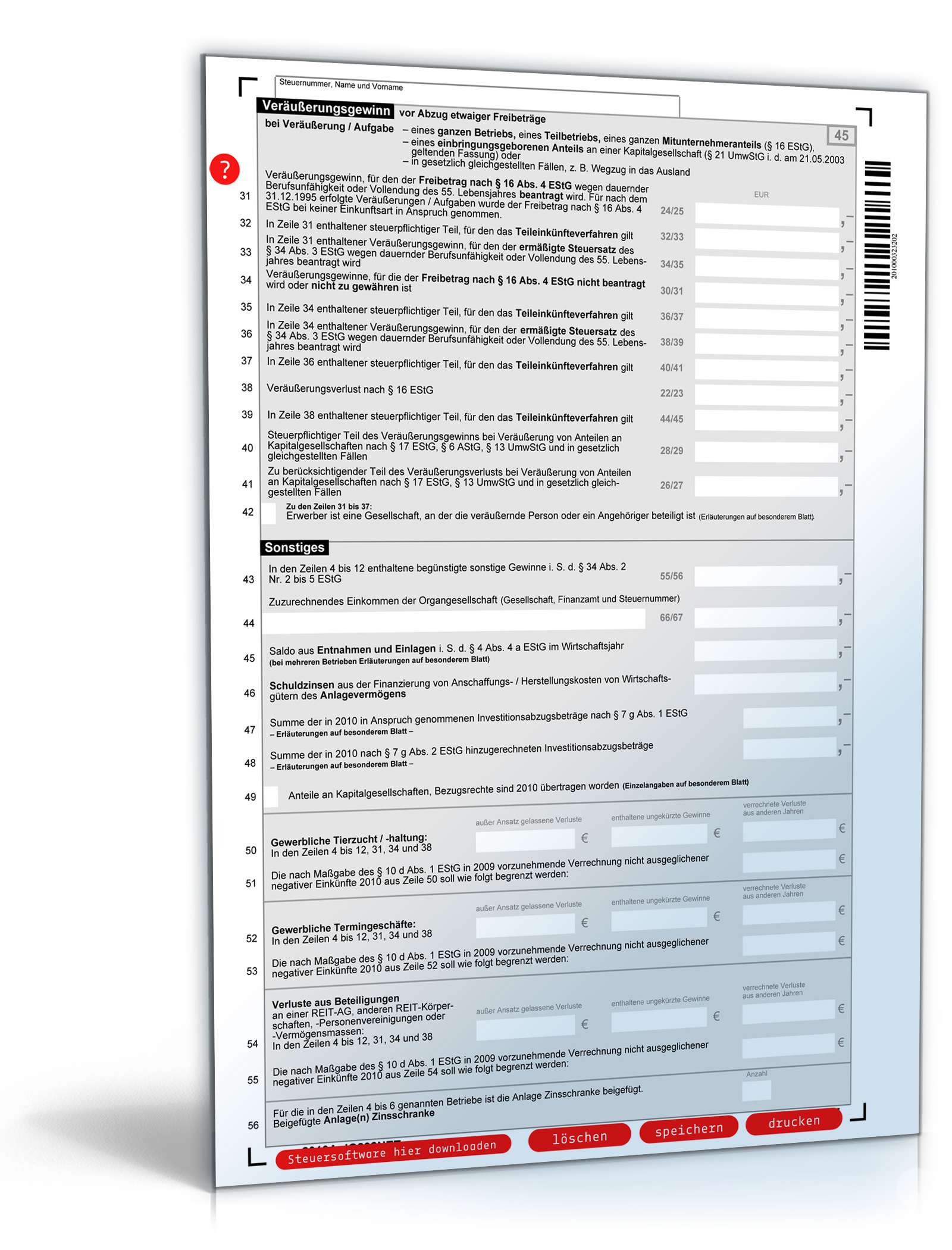 Anlage G 2010 PDF. Seite: 2