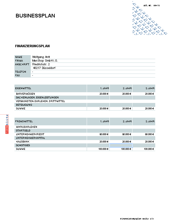 Internet-Start-up-Gründerset kompakt Excel. Seite: 3