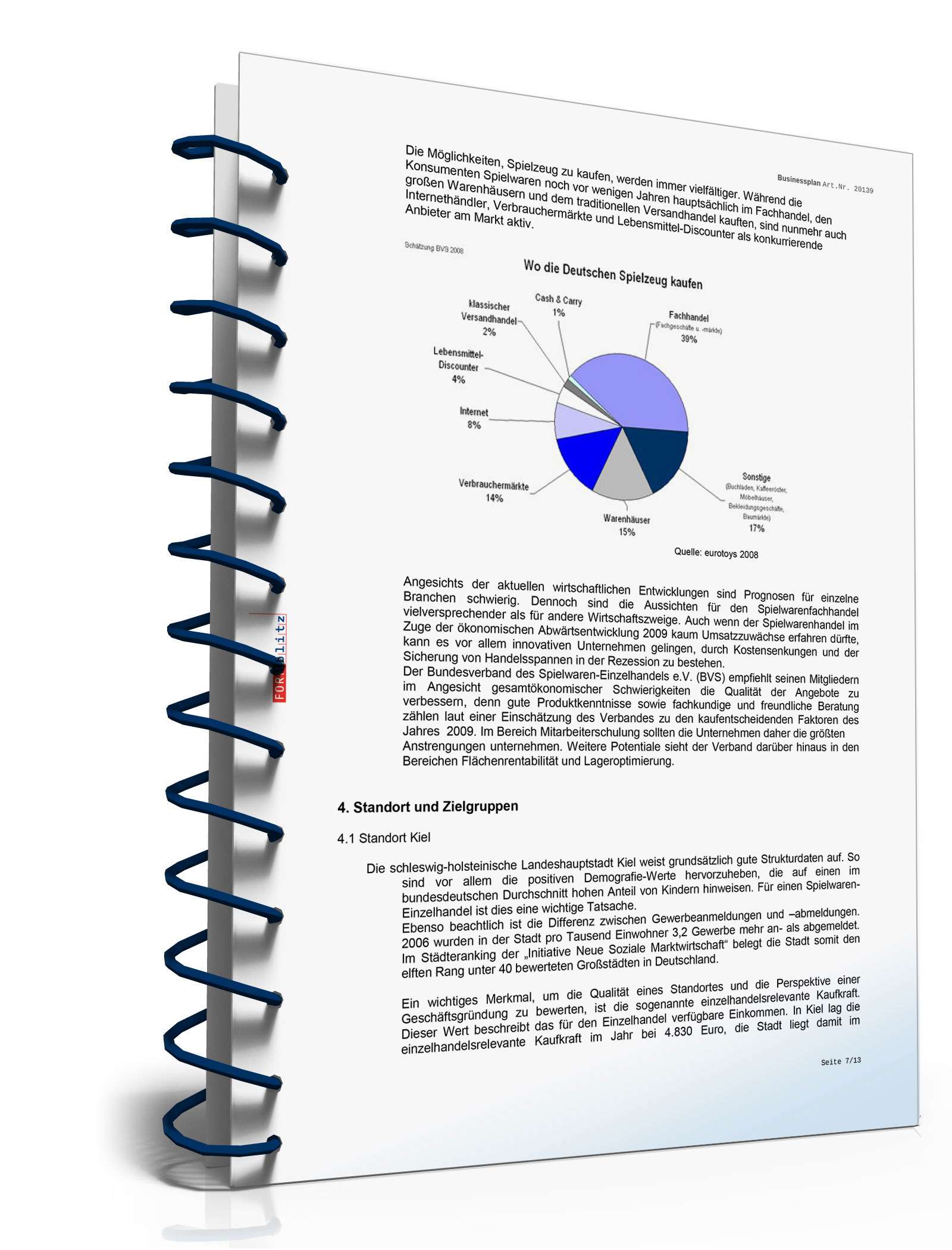 Businessplan Spielwarenhandel Excel. Seite: 10