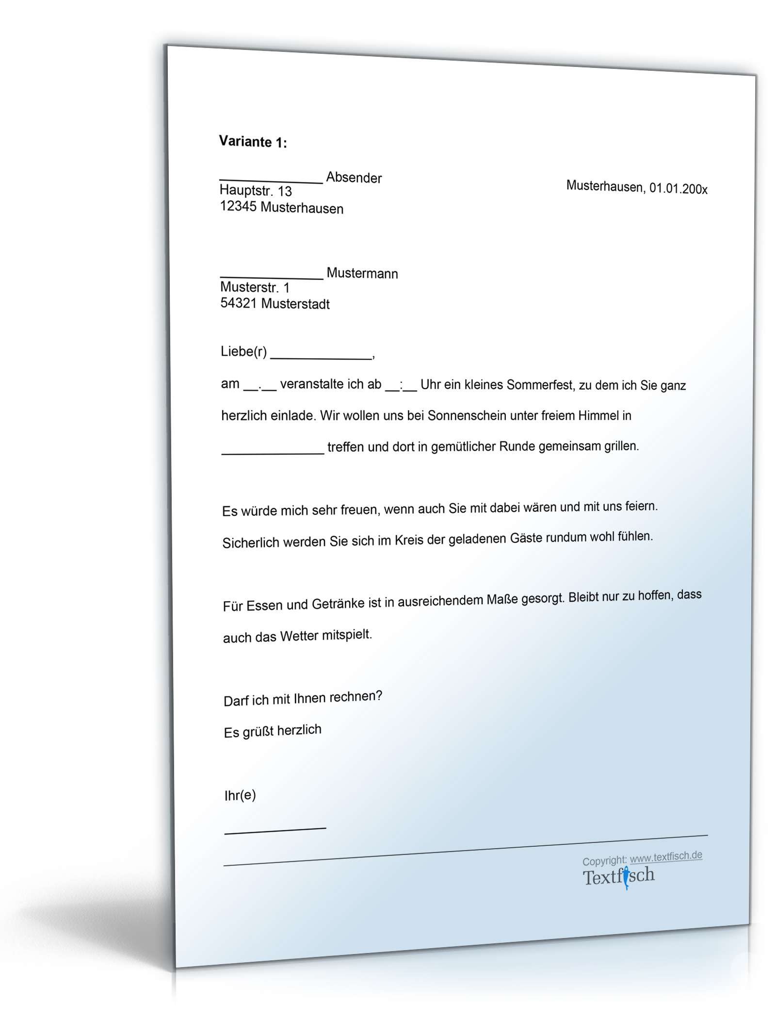 Einladung Sommerfest

 Word