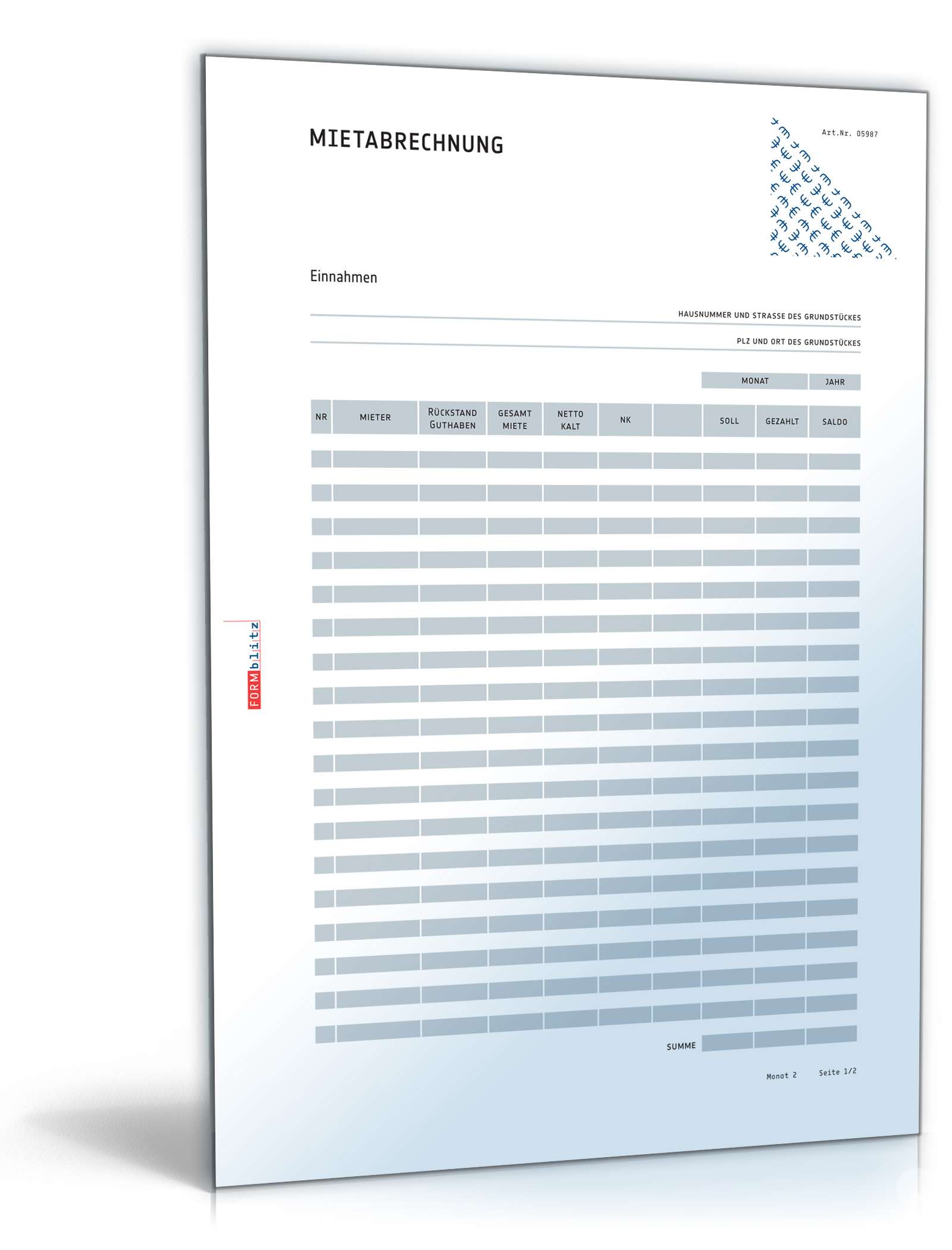 Mietabrechnung PDF. Seite: 3