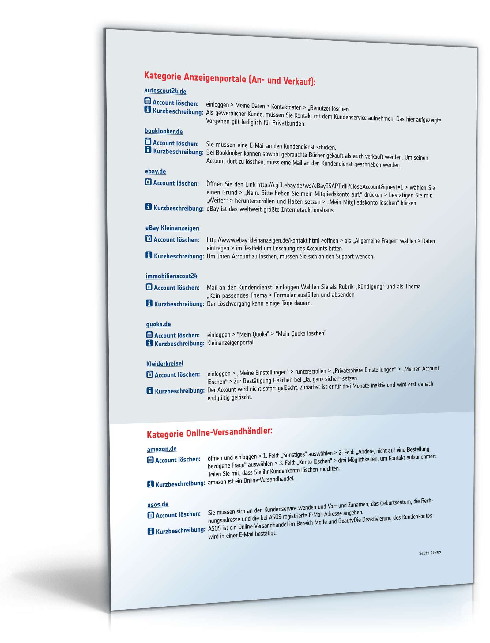 Infoliste über den Verbleib digitaler Konten PDF. Seite: 6