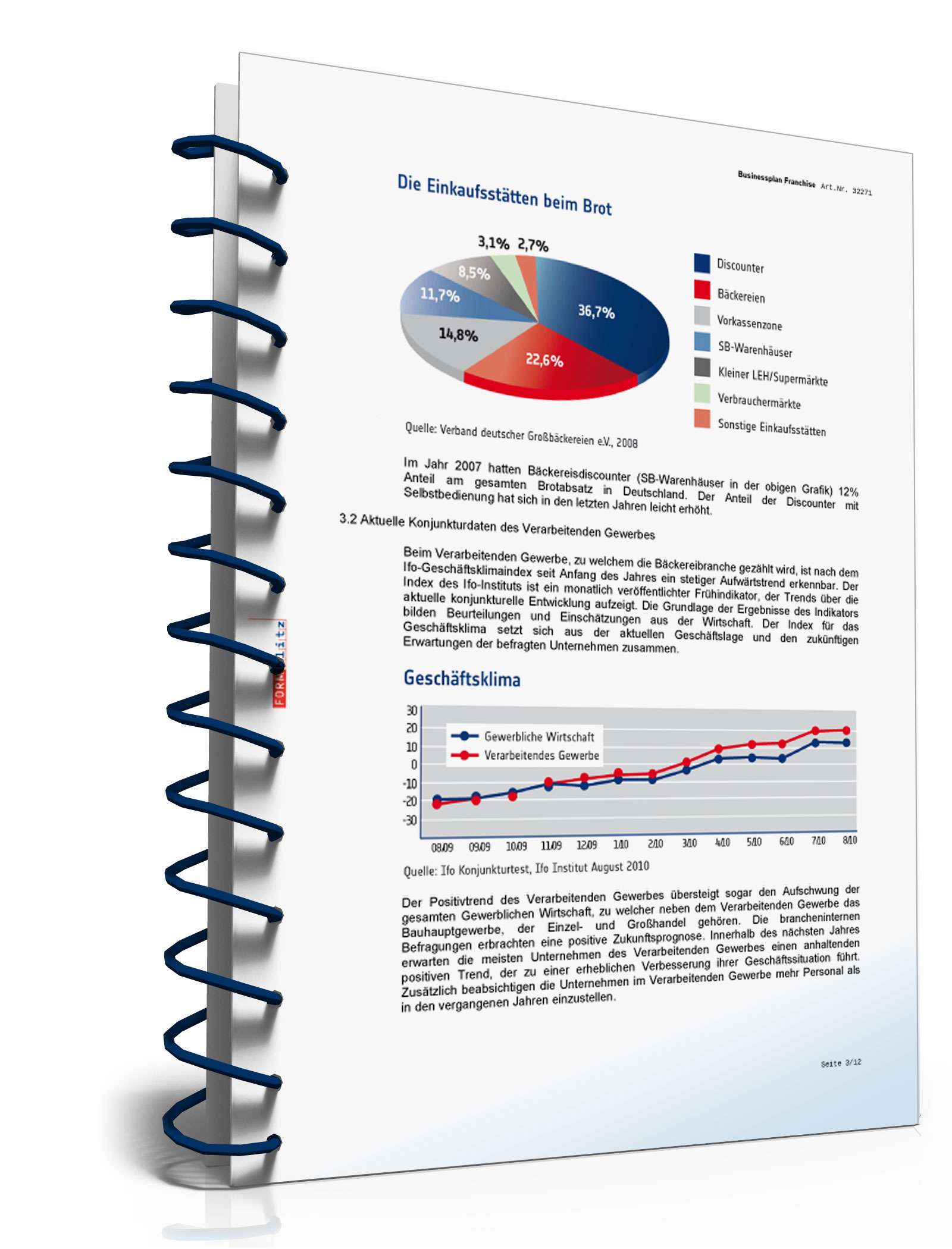 Businessplan Franchise (Bäckerei) Excel. Seite: 9