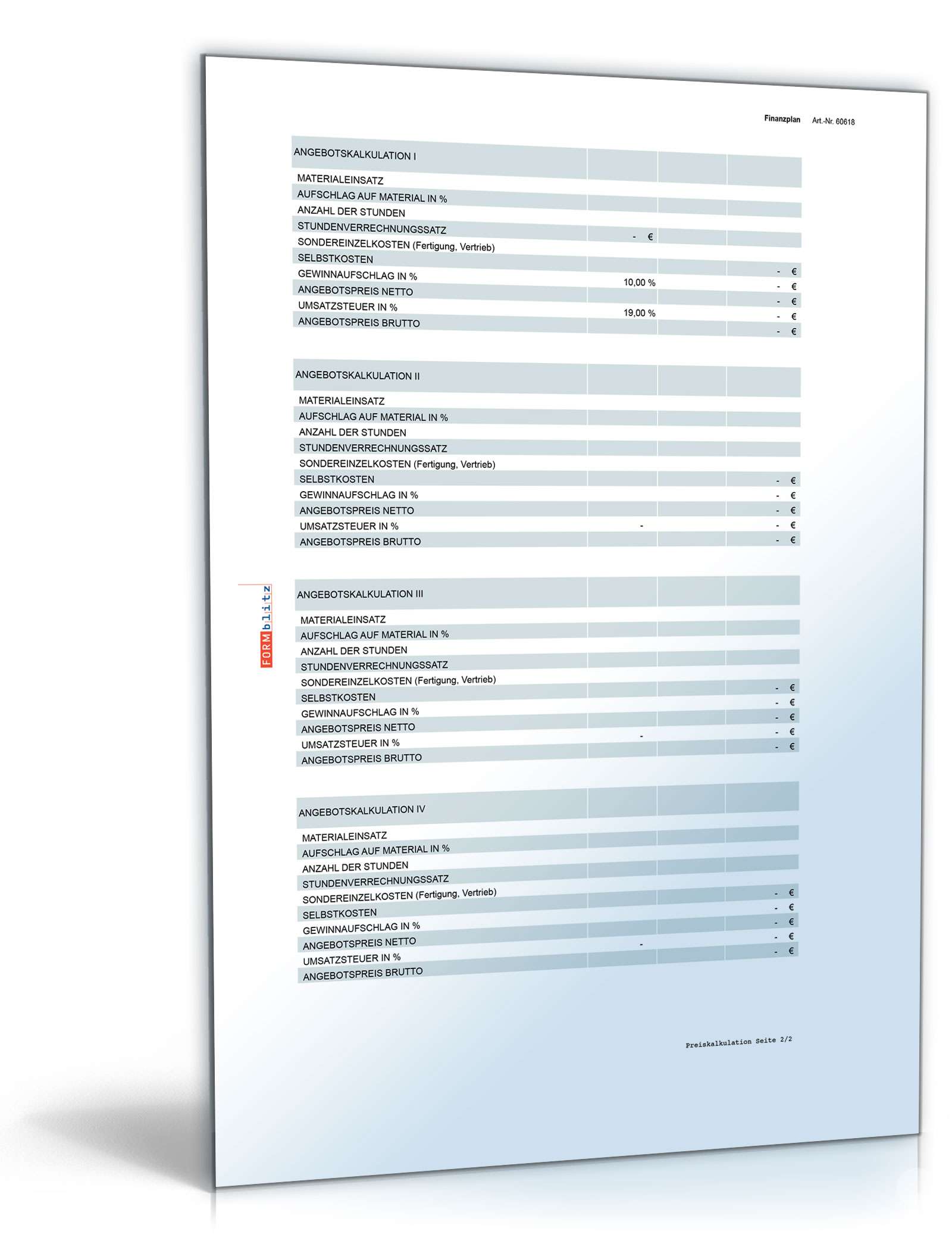 Finanzplan Excel. Seite: 4