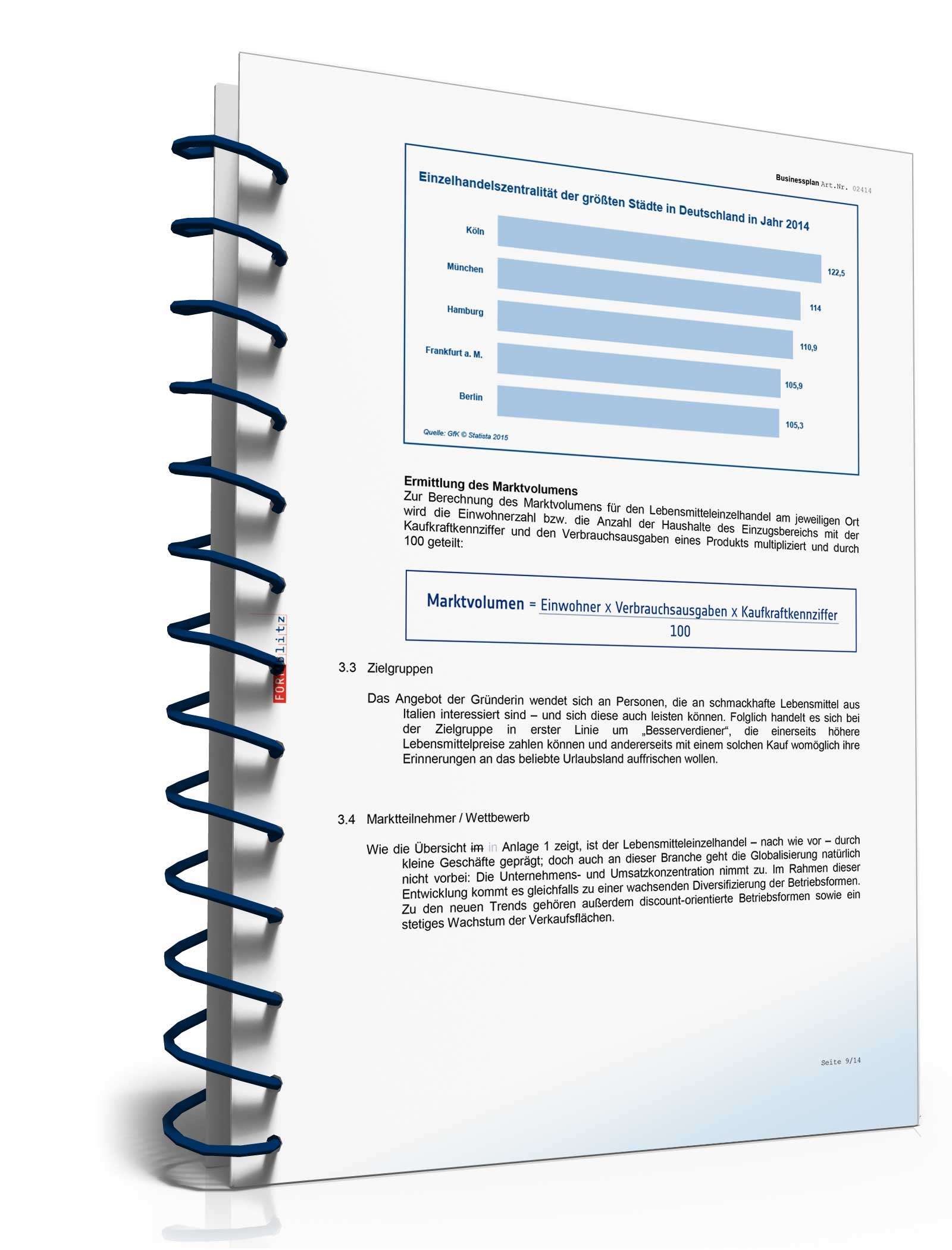 Businessplan Einzelhandel Excel. Seite: 7