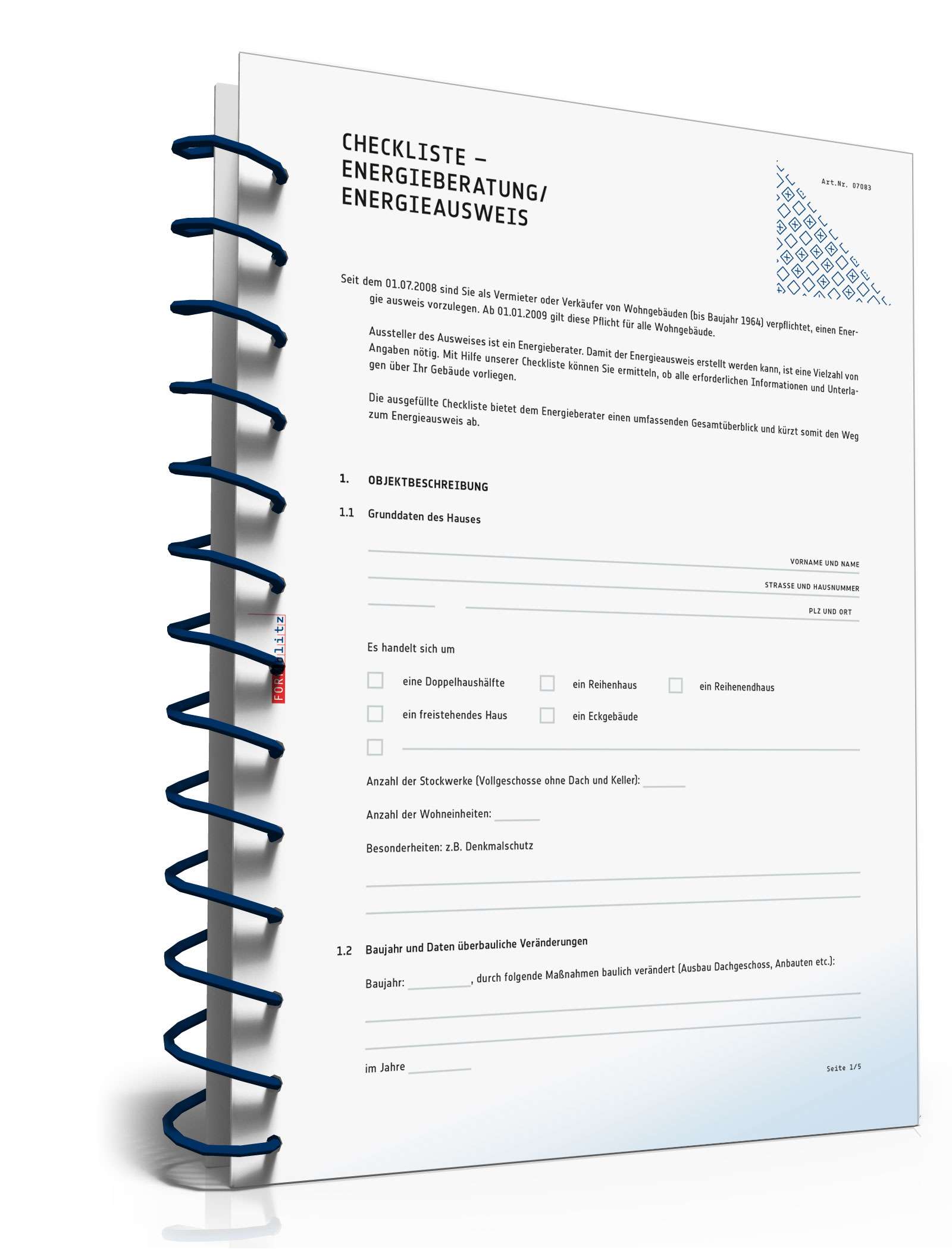 Checkliste Energieausweis/Energiepass PDF