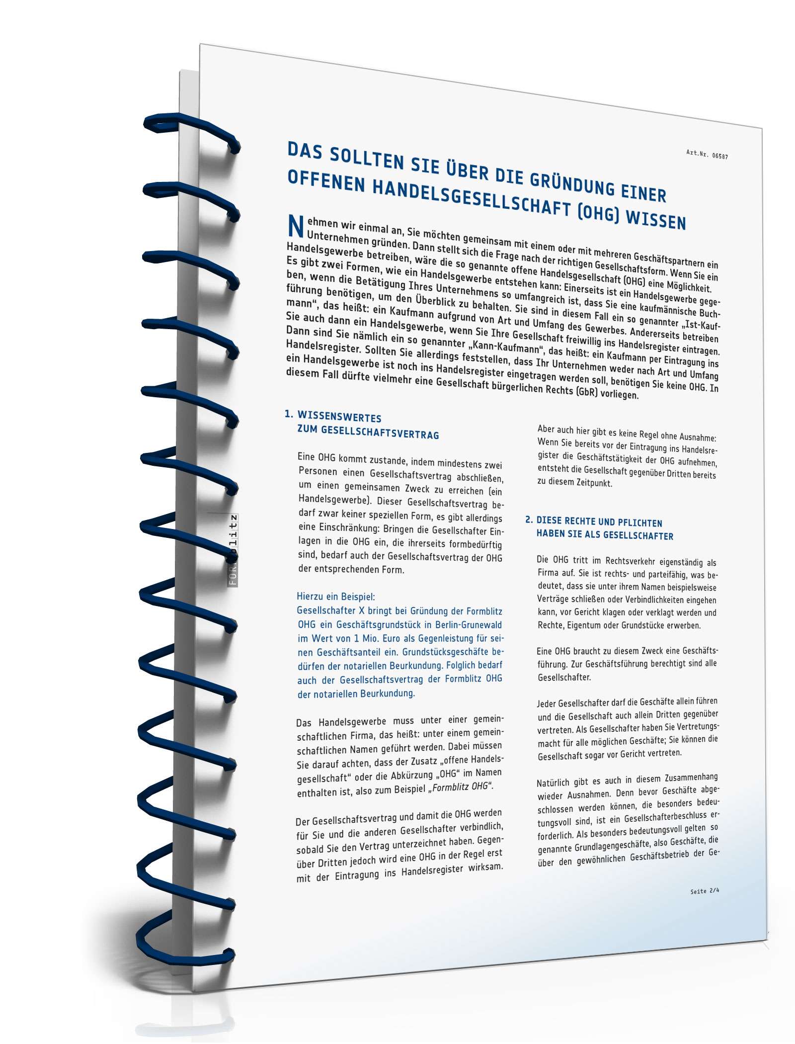 Ratgeber Gründung OHG PDF. Seite: 3