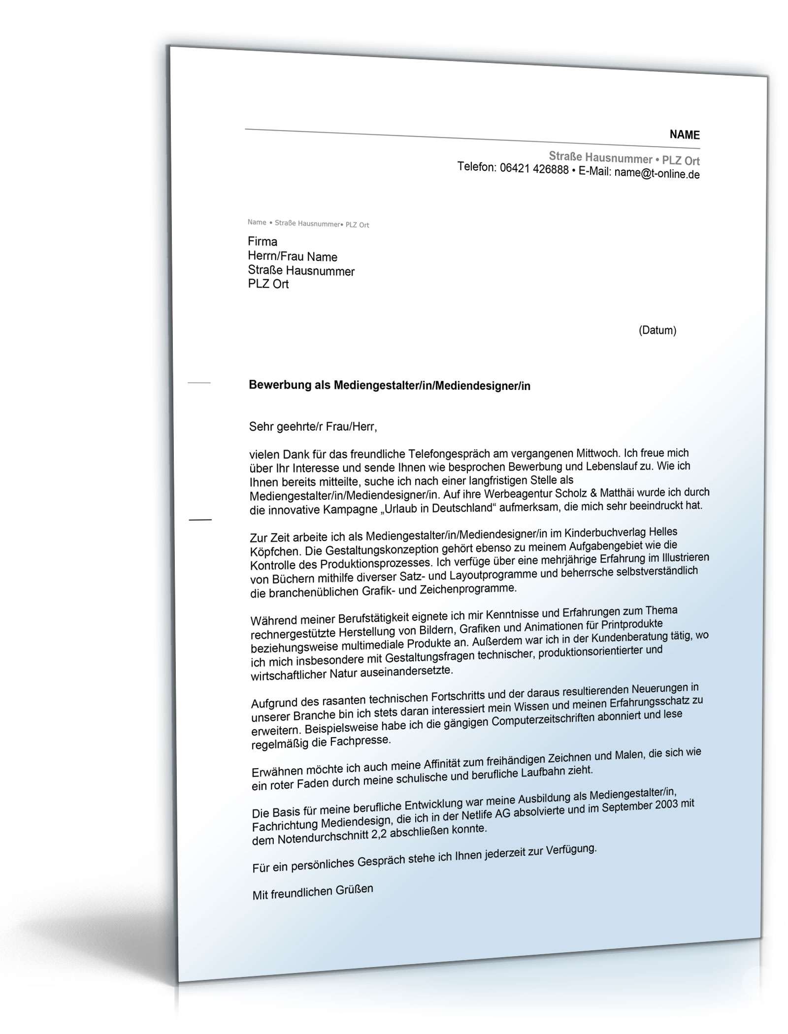 Anschreiben Bewerbung Abitur abgeschlossene Berufsausbildung Excel