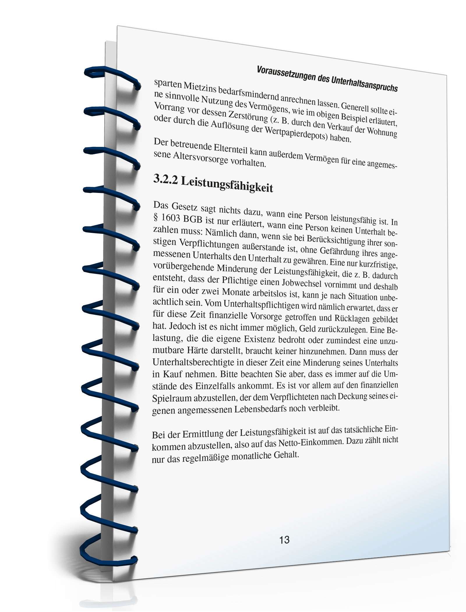 Ratgeber Unterhaltsanspruch Geburt PDF. Seite: 13