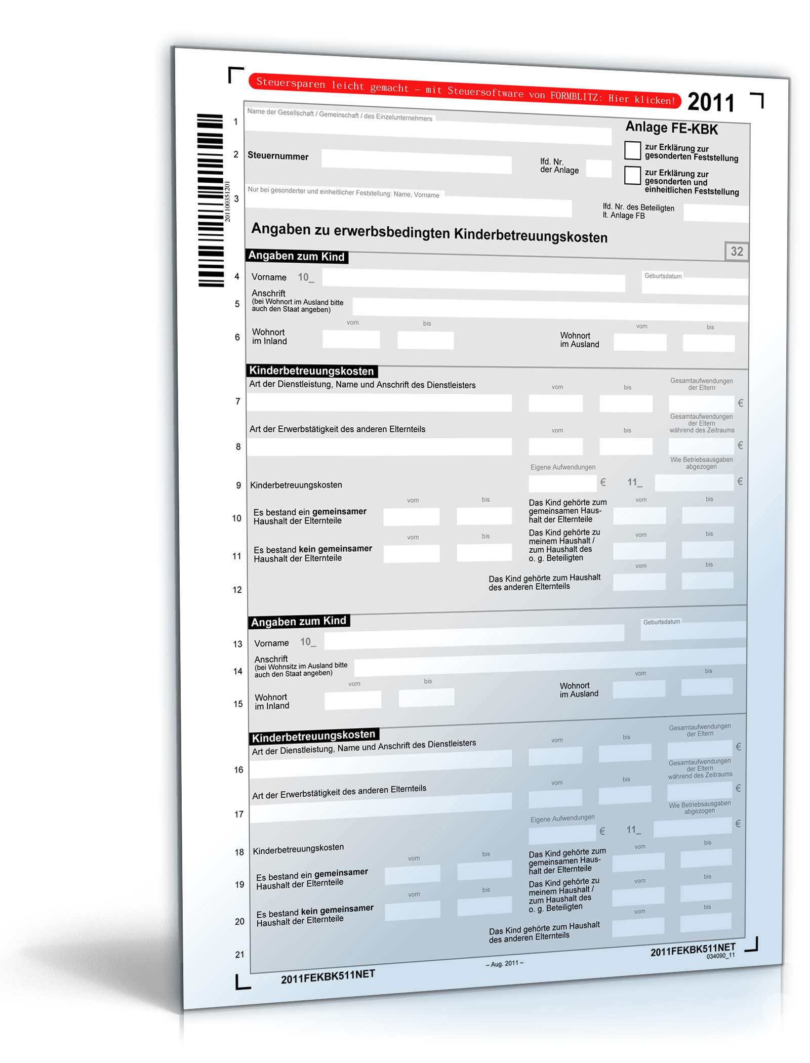 Anlage FE-KBK 2011 PDF