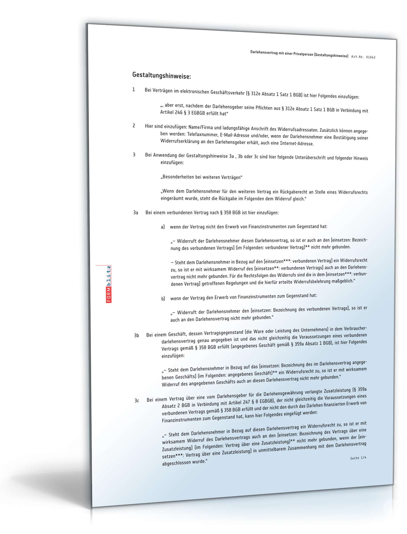 Darlehensvertrag zwischen Unternehmer und Privatperson PDF. Seite: 6