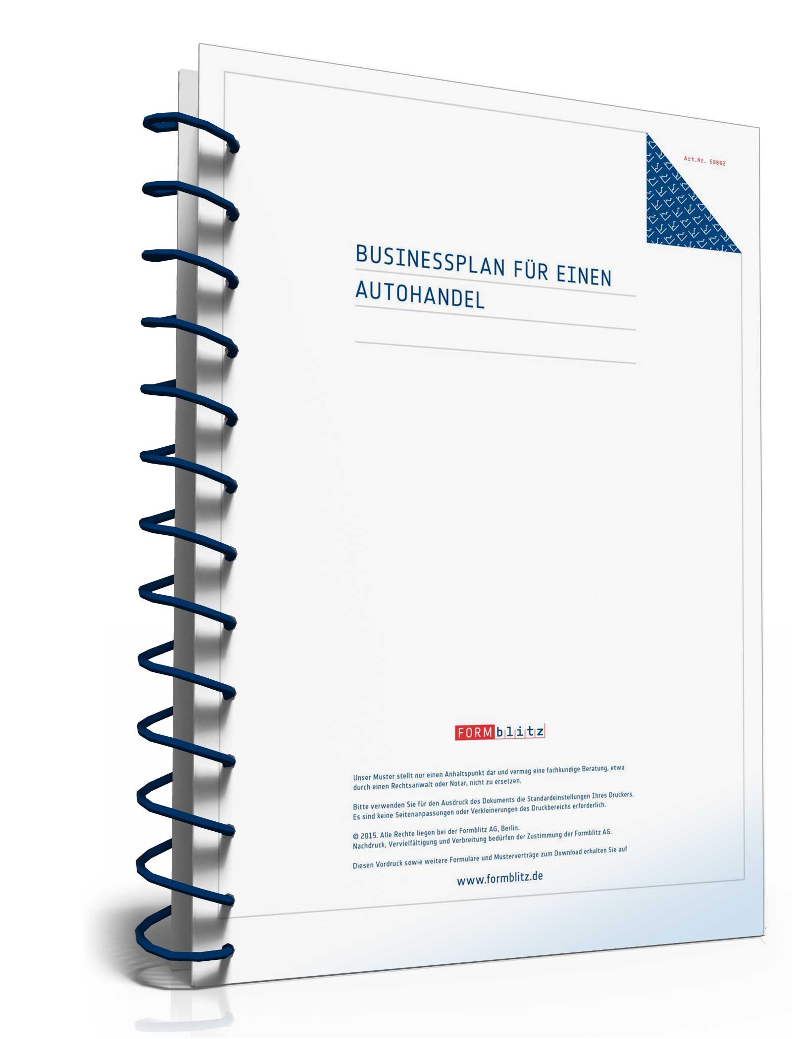 Businessplan Autohandel Excel. Seite: 2