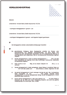 Vergleichsvertrag Word